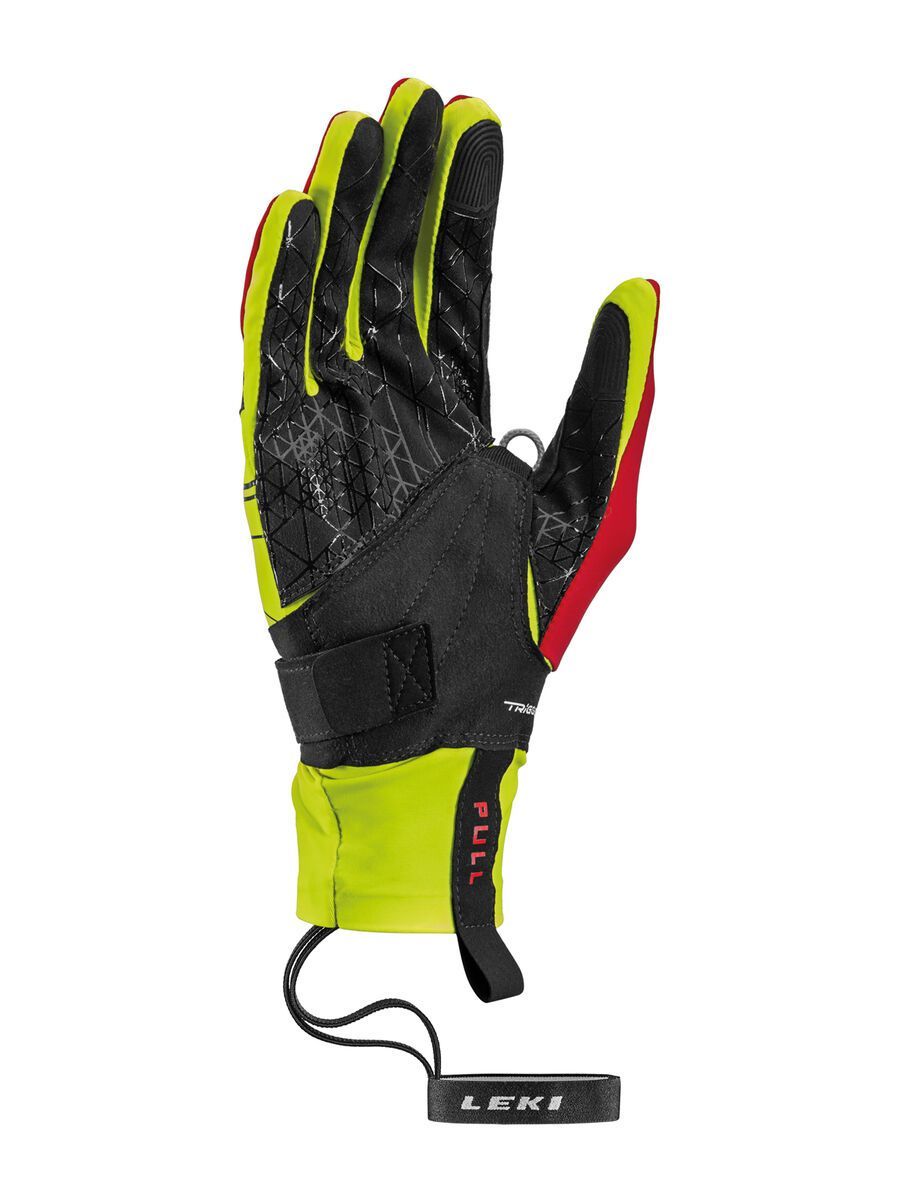 Leki Tour Mezza V Glove, gelb-rot-schwarz - Bild 2