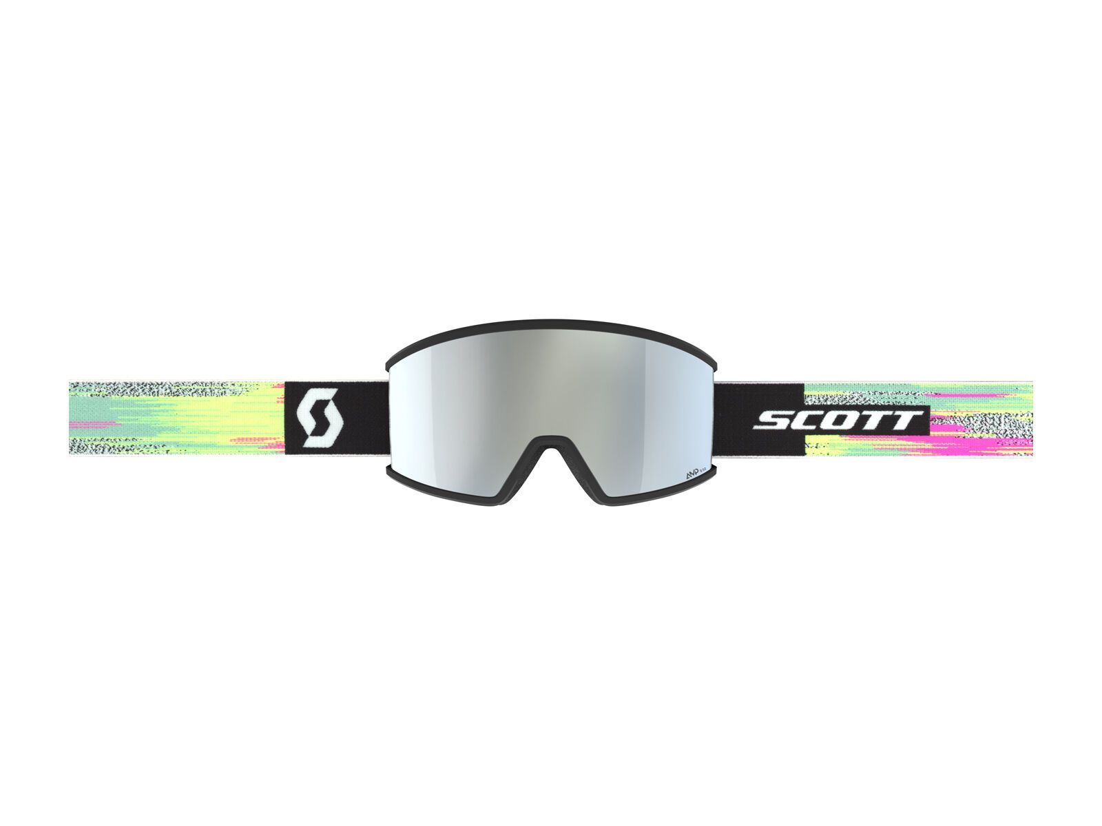 Scott Ambit Compact, AMP White Chrome / black/neon yellow - Bild 2