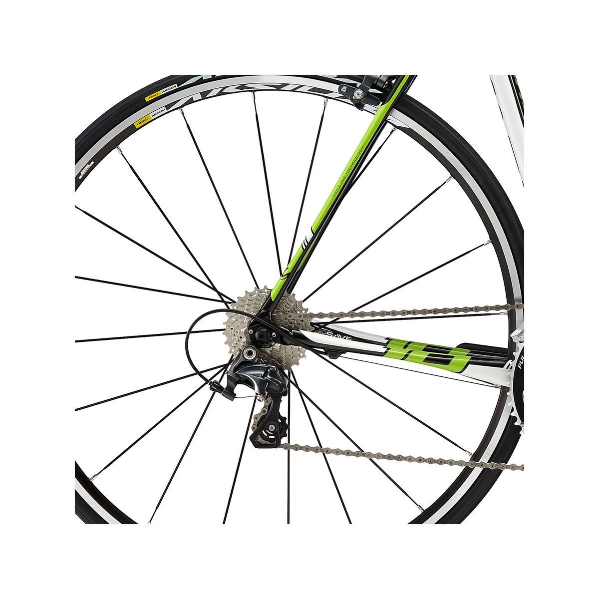 Cannondale CAAD10 3 Ultegra, jet black with berserker green and magnesium white, gloss - Bild 4