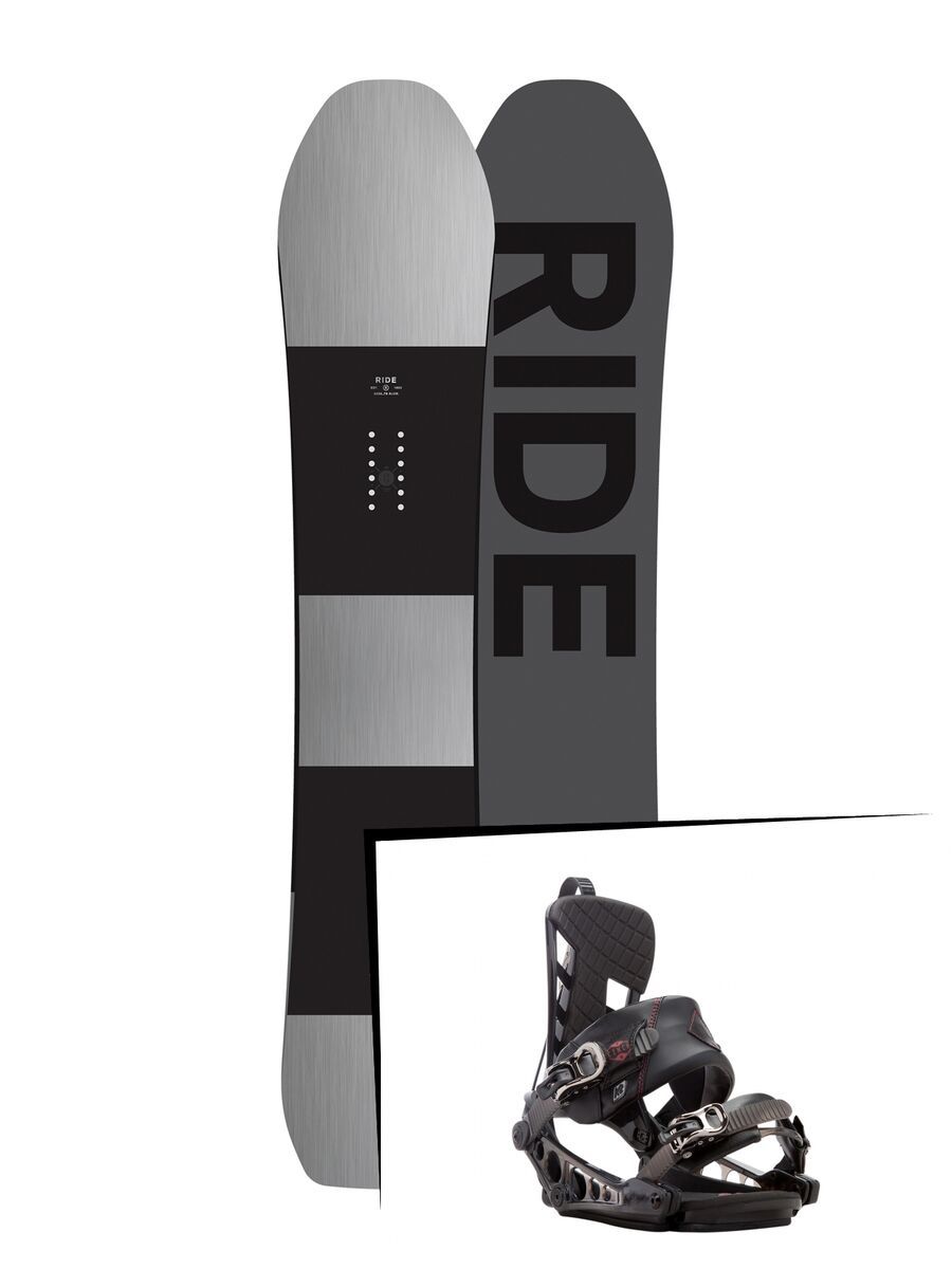 Set: Ride Timeless 2017 + K2 Cinch CTS 2017, black - Snowboardset - Bild 1