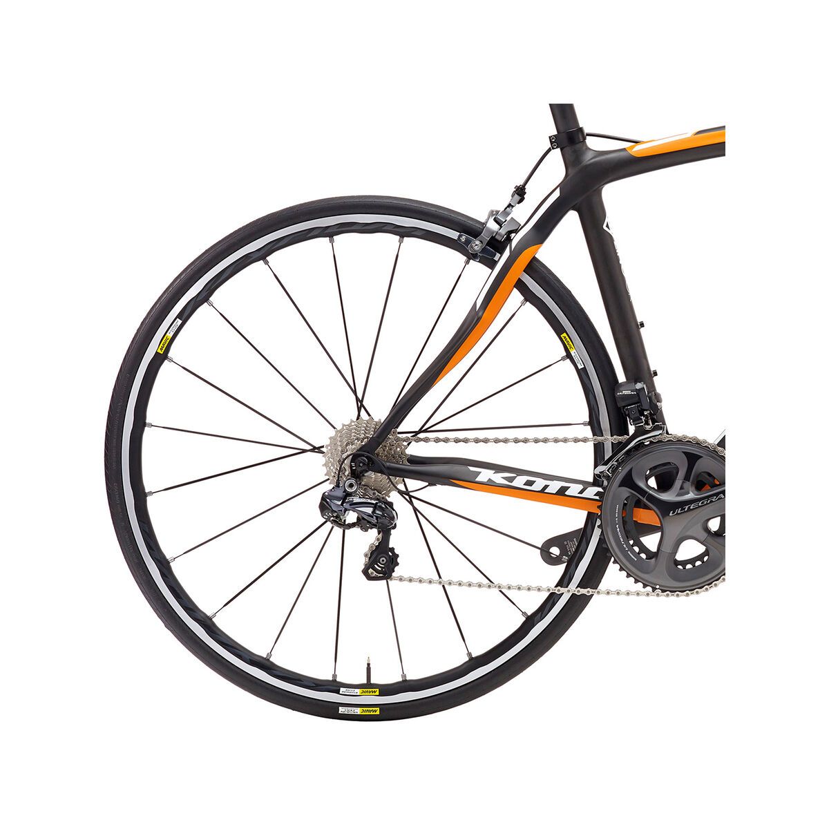 Kona Zing CR, matt carbon w/ team orange & white decals - Bild 4