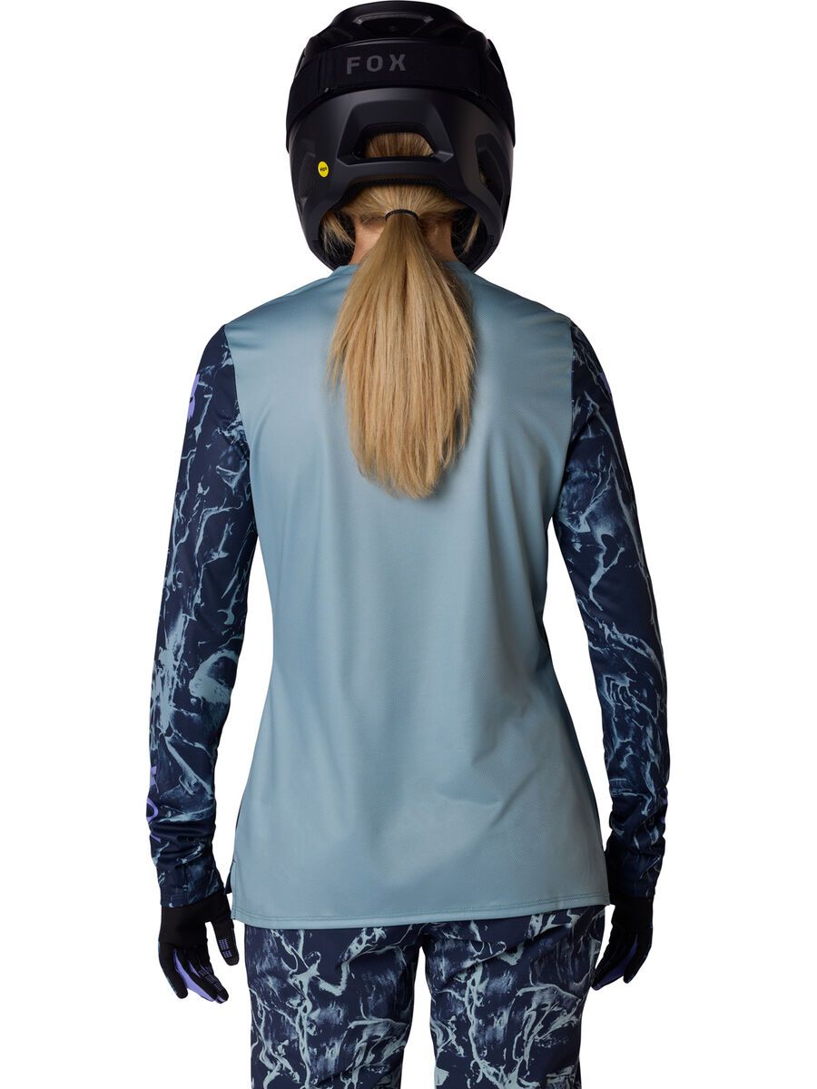 Fox Womens Ranger Long Sleeve Jersey Image Print, arctic blue - Bild 4