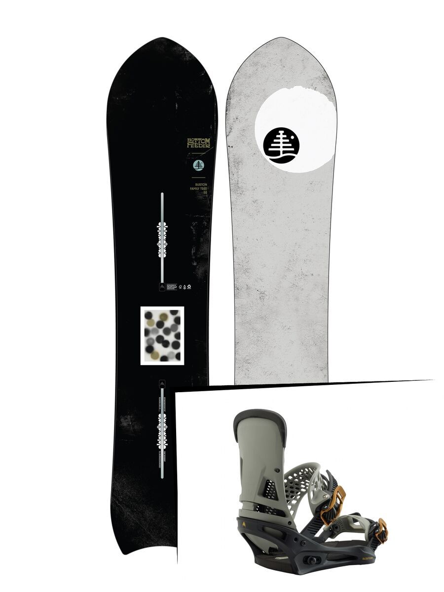 Set: Burton Family Tree Bottom Feeder 2019 + Burton Malavita black/gray - Bild 1