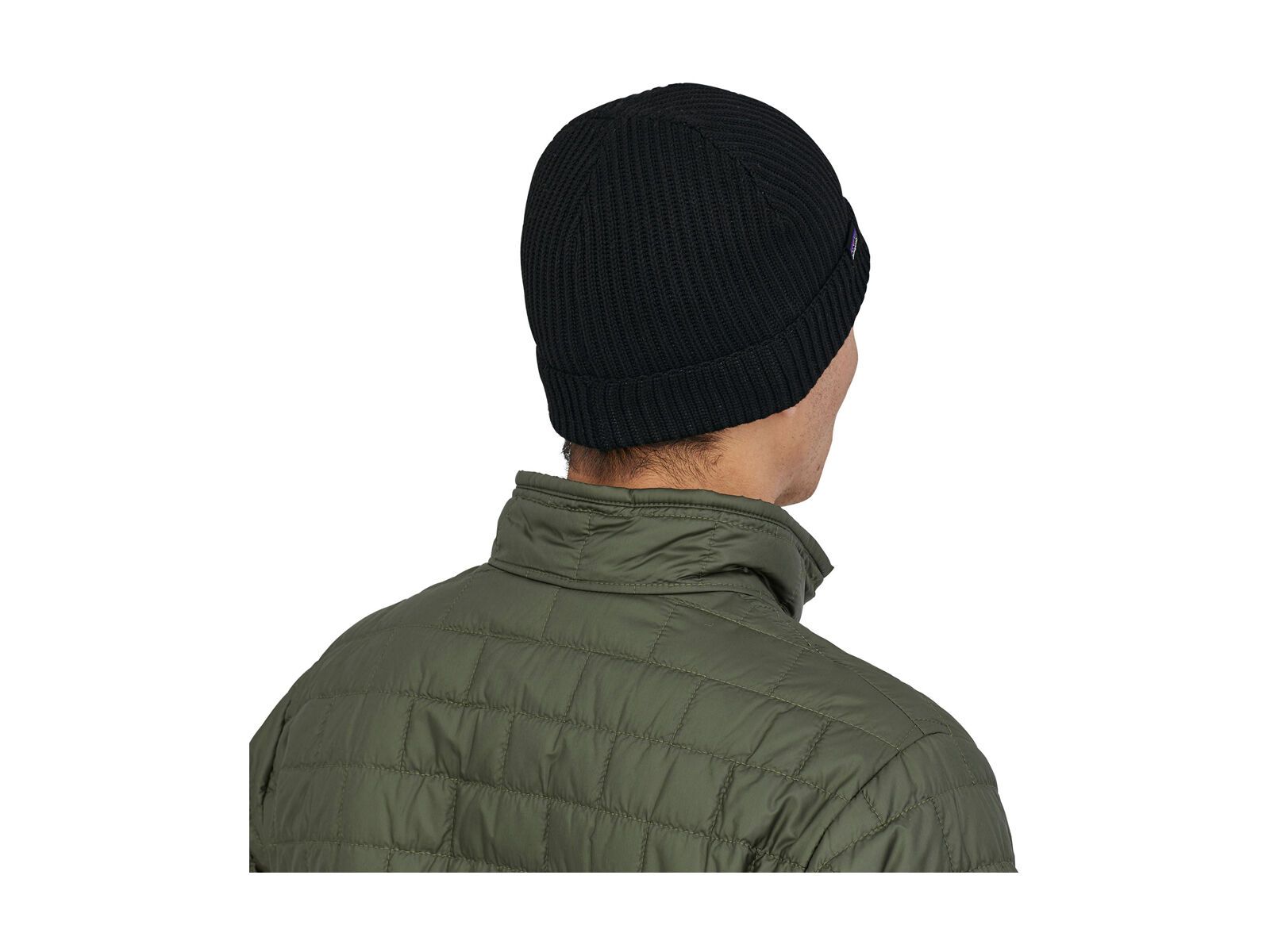 Patagonia Fishermans Rolled Beanie, black - Bild 3