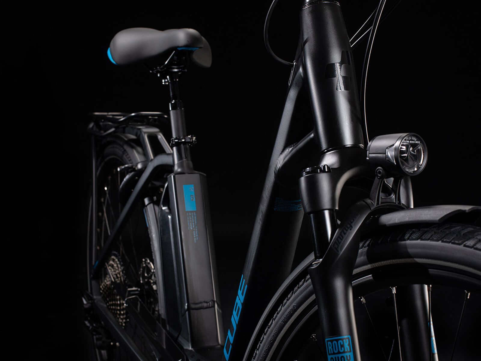 Cube Town Sport Hybrid EXC, black´n´blue - Bild 7