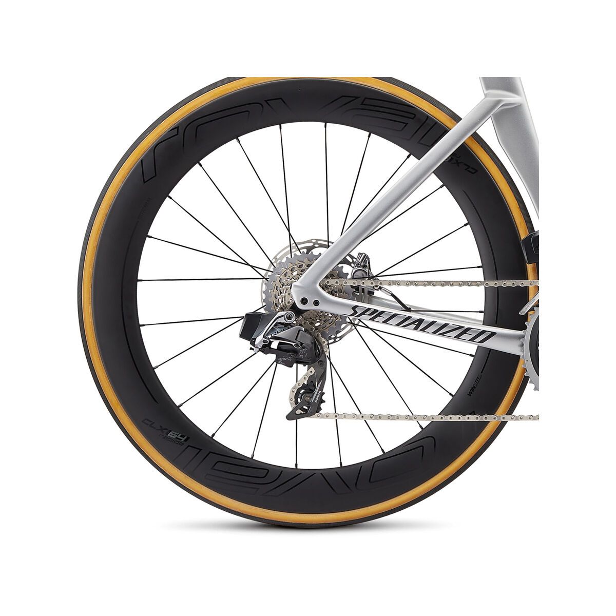 Specialized S-Works Venge Disc SRAM eTap, gloss metallic white silver/lite silver fade - Bild 6