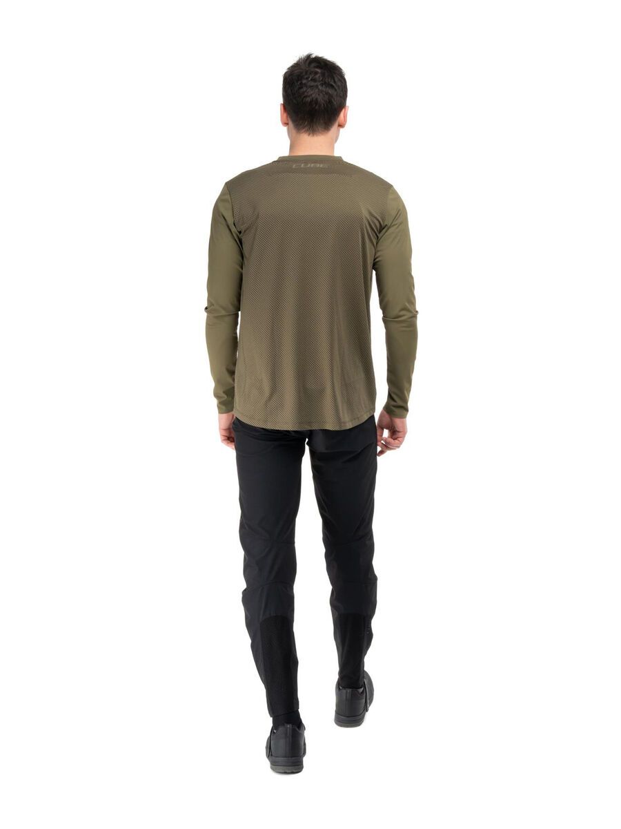 Cube MTB Rundhalstrikot Pro TM langarm, olive - Bild 7