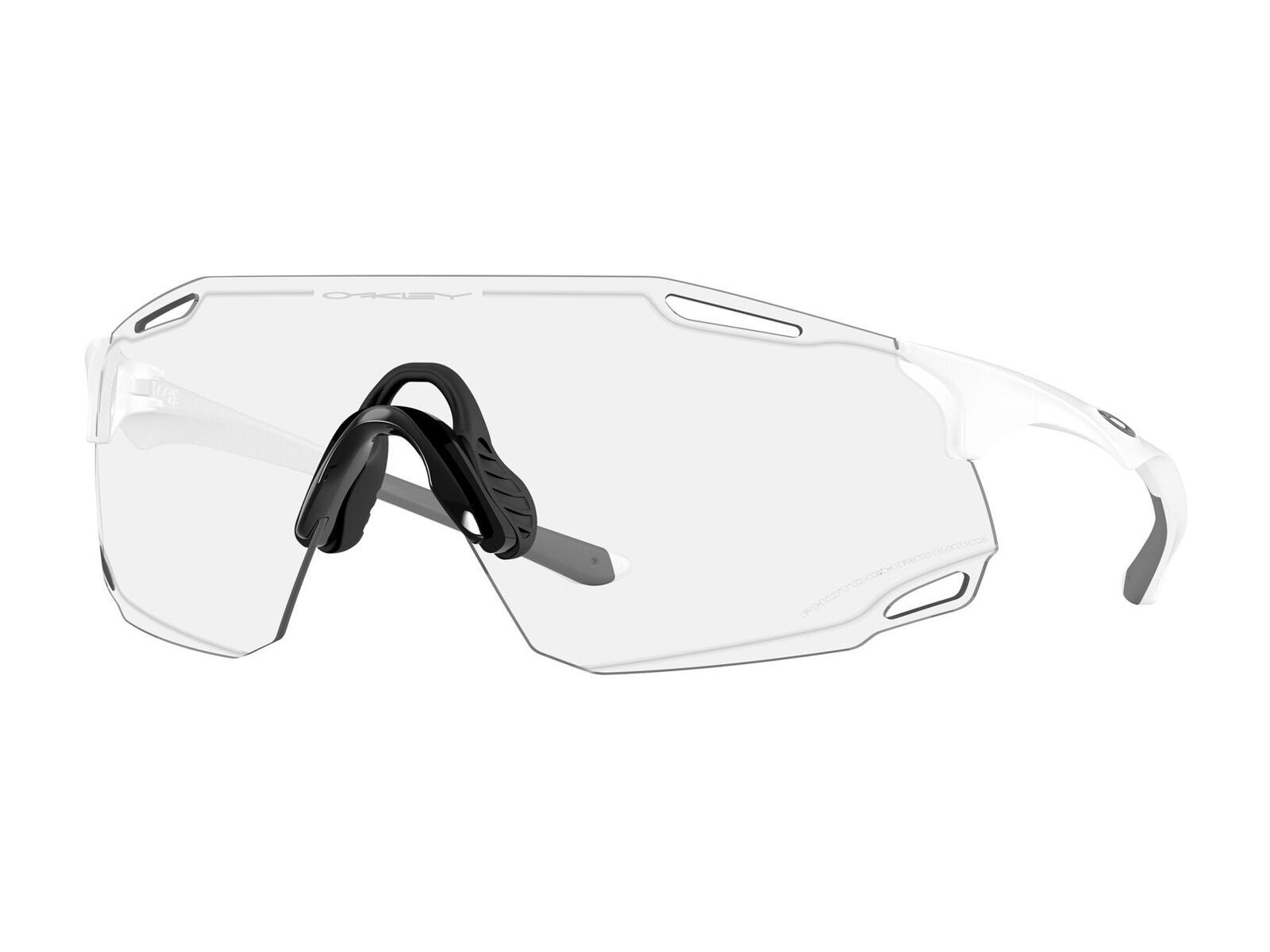 Oakley Cybr Dyno Cyber Collection, Clear To Black Iridium Photochromic  / matte white - Bild 1