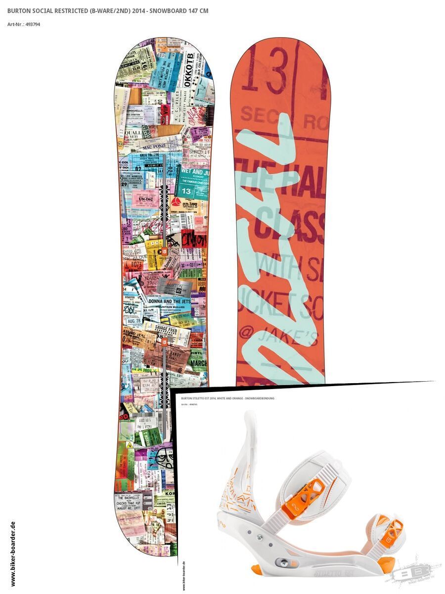 Set: Burton Social Restricted  +  Stiletto EST (494074S) - Bild 1