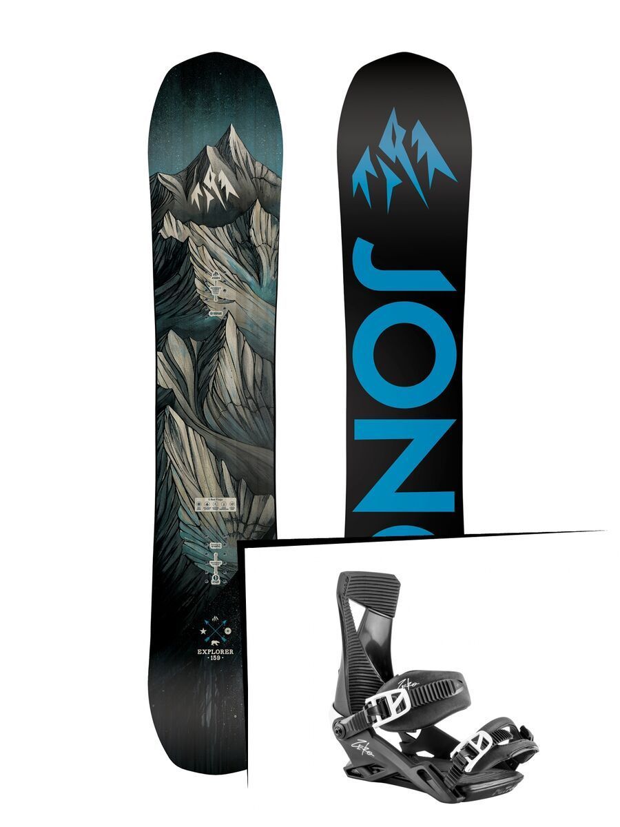 Set: Jones Explorer Wide 2019 + Nitro Zero dark night - Bild 1