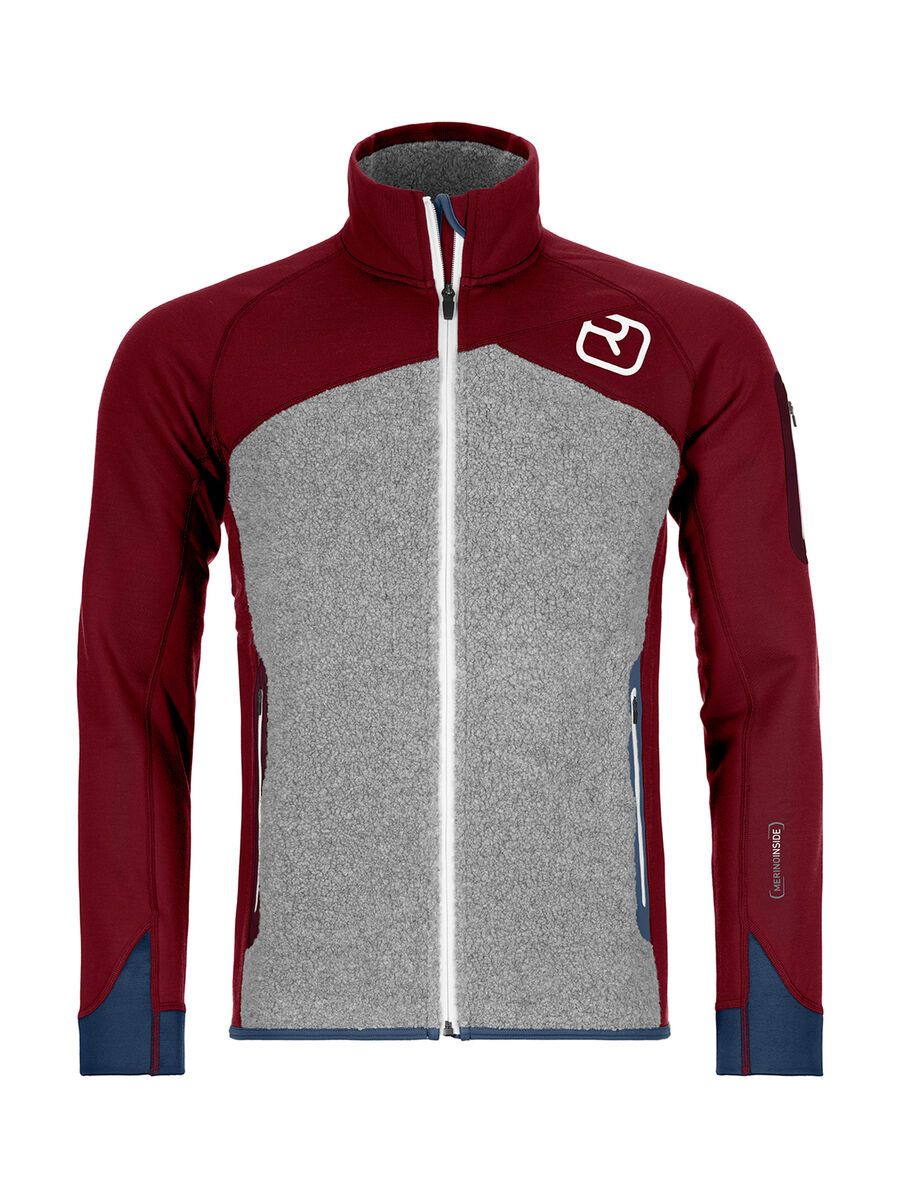 Ortovox Merino Fleece Plus Jacket M, dark blood - Bild 1