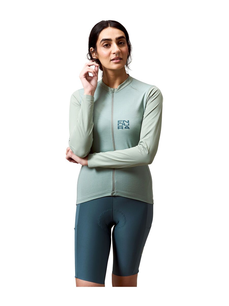 Endura Damen AllTrack Ride Langärmeliges Trikot, sage green - Bild 3