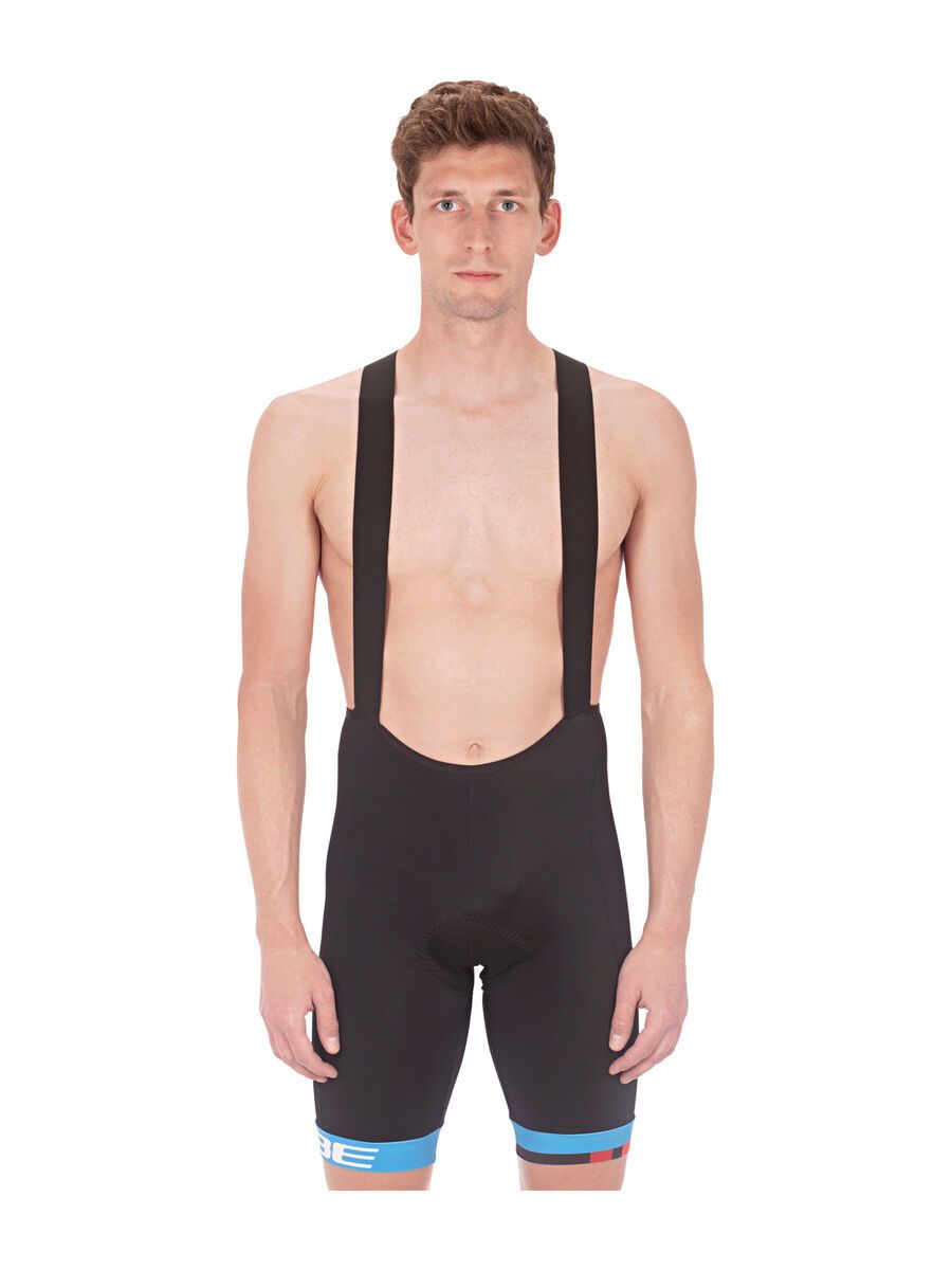 Cube Teamline Trägerhose kurz, black´n´blue´n´white - Bild 2