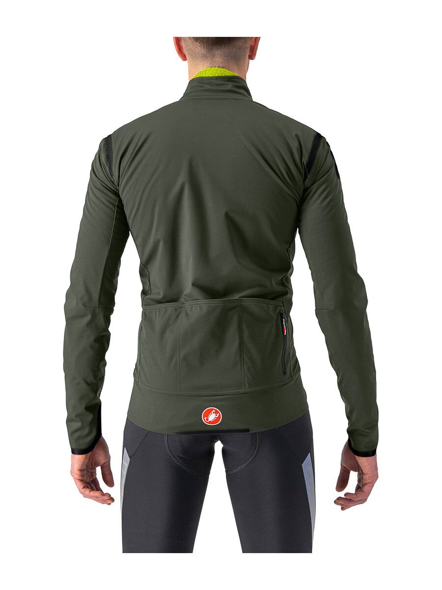 Castelli Alpha Ultimate Insulated Jacke, military green/black-electric - Bild 2