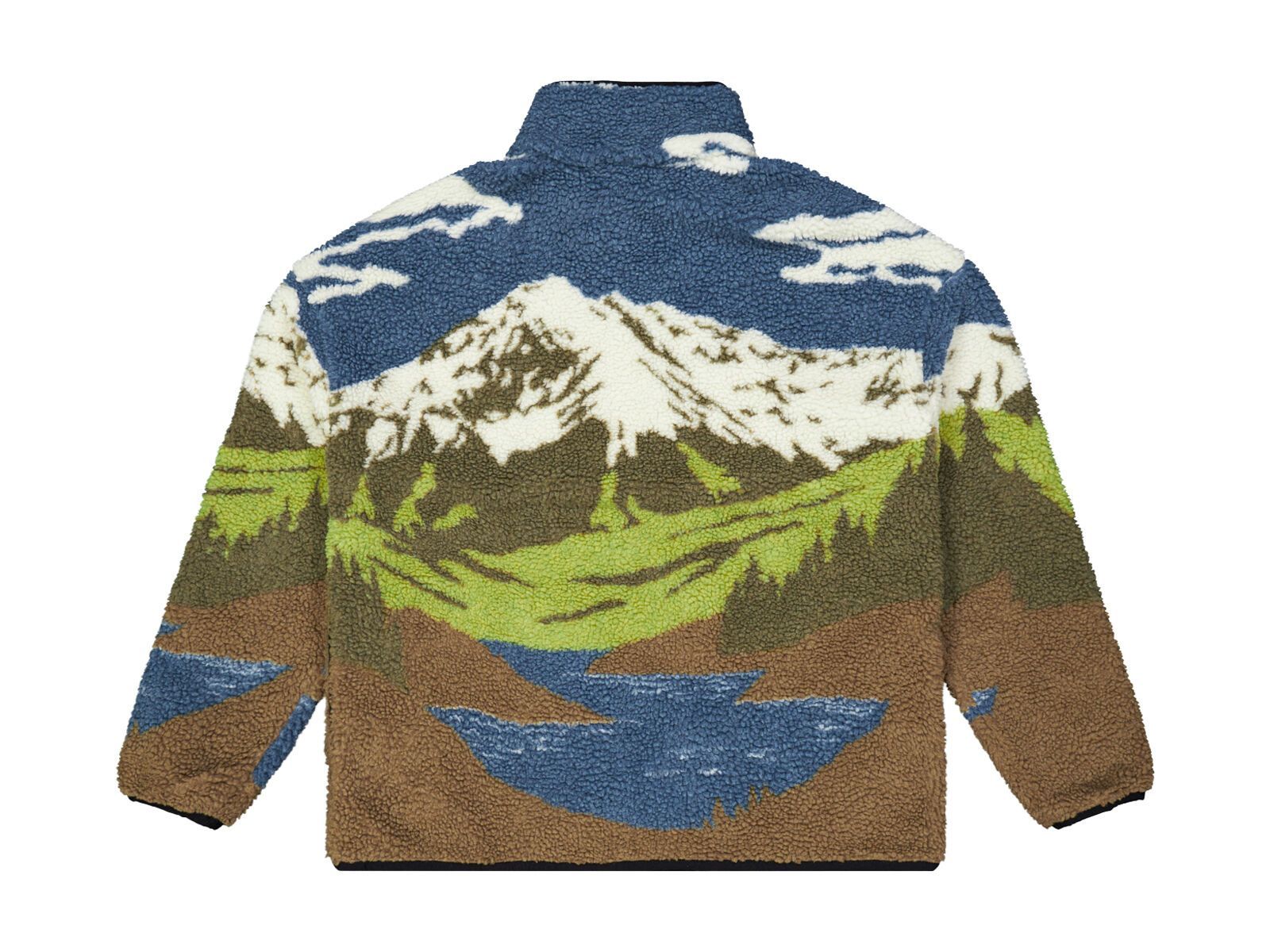 Picture Hafdals Zip Fleece, cloudy landsc sherpa m - Bild 3