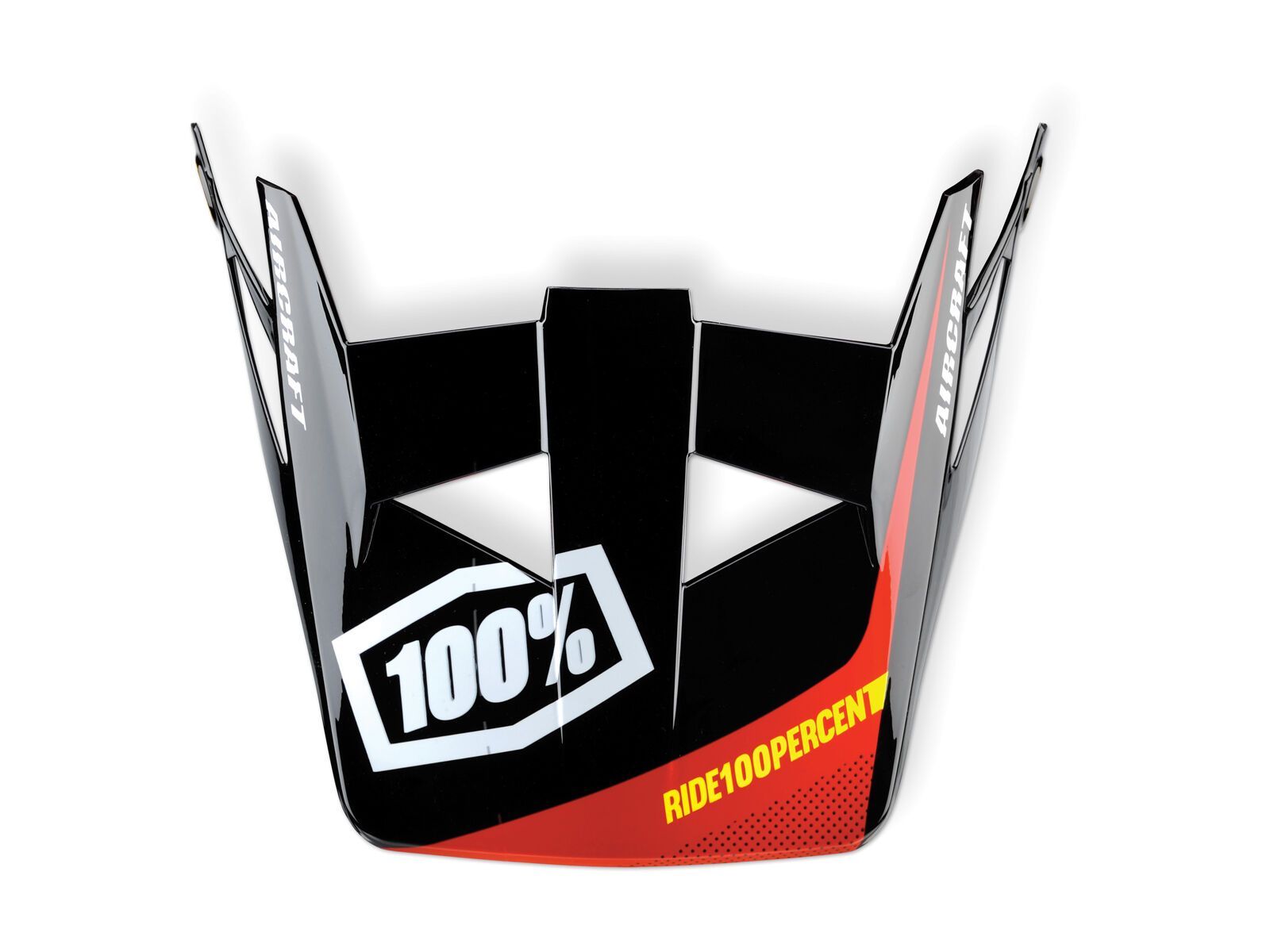 100% Aircraft Replacement Visor, black/red - Bild 1