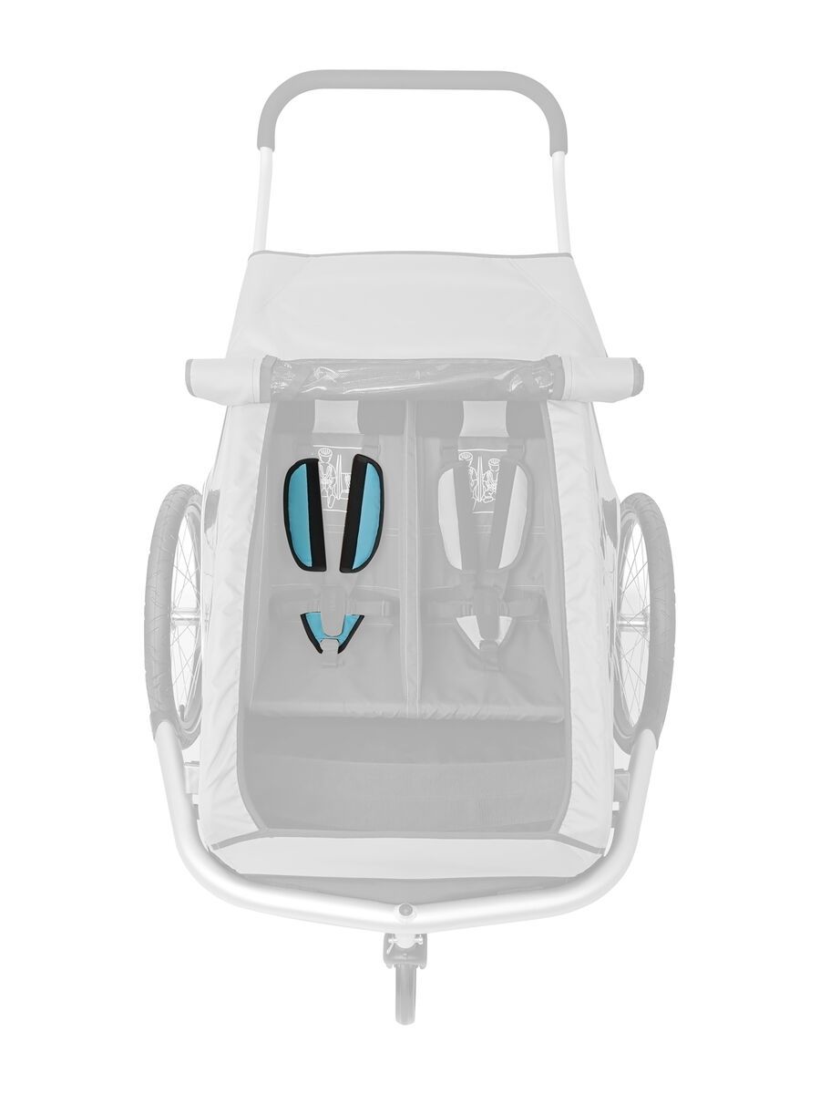 Croozer Gurtpolster Set für Kid for 1/2 bis 2015, blau - Bild 2