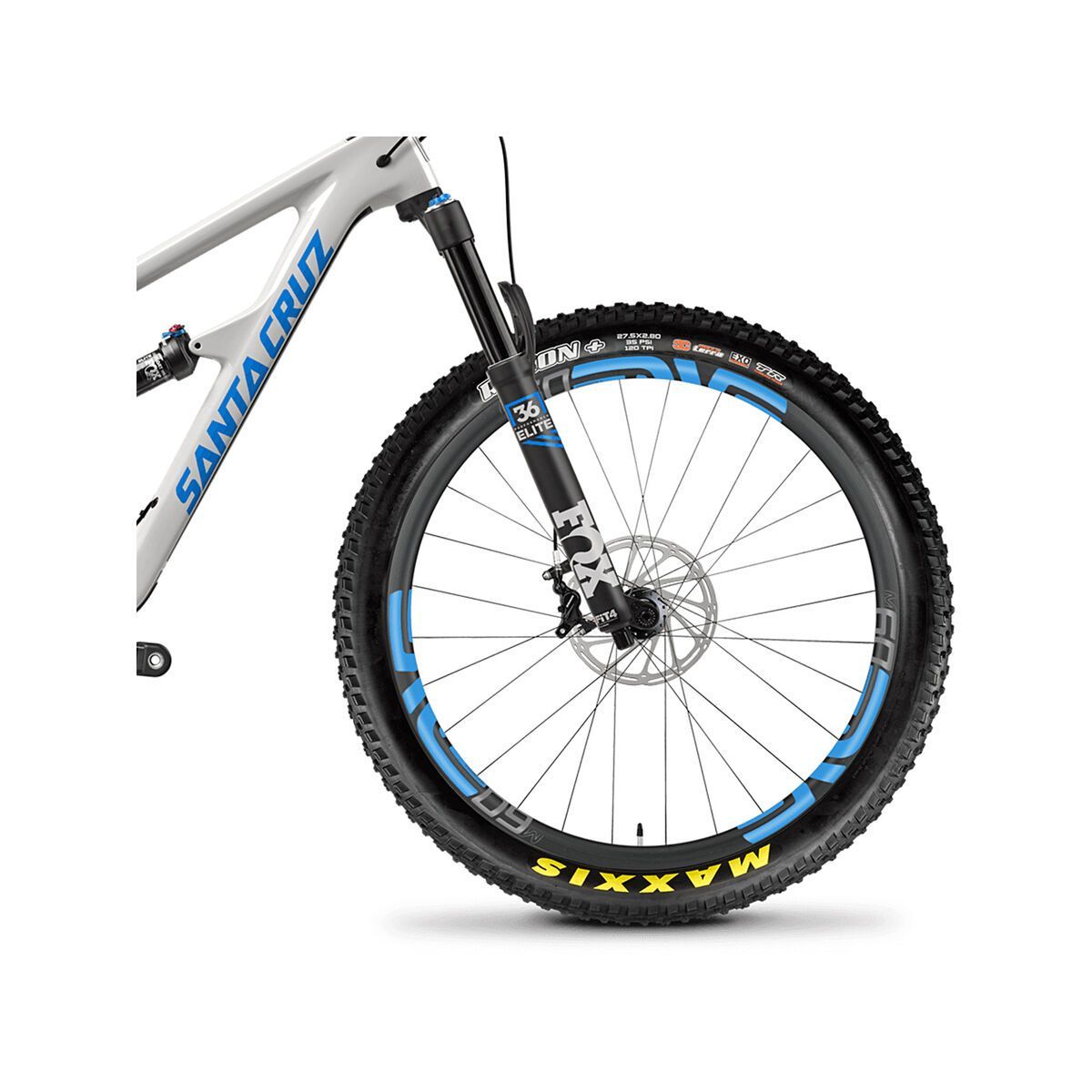 Santa Cruz Hightower CC X01 ENVE 27.5 Plus, gloss cannery grey and blue - Bild 3