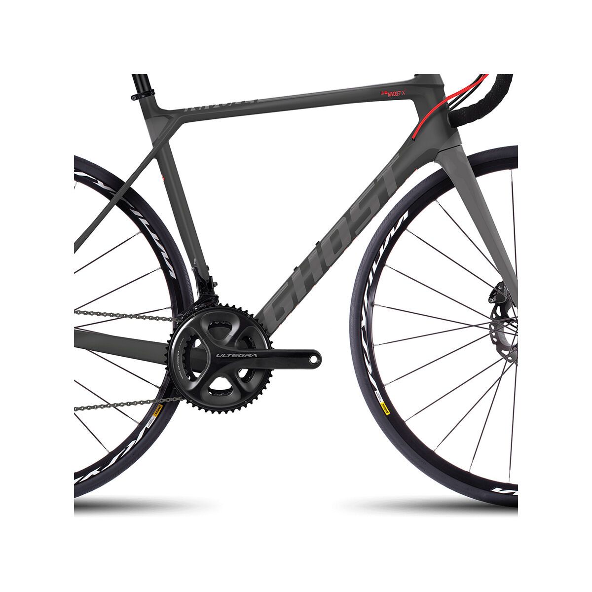 Ghost Nivolet X 7 LC, titanium grey/micro chip gray/neon red - Bild 3