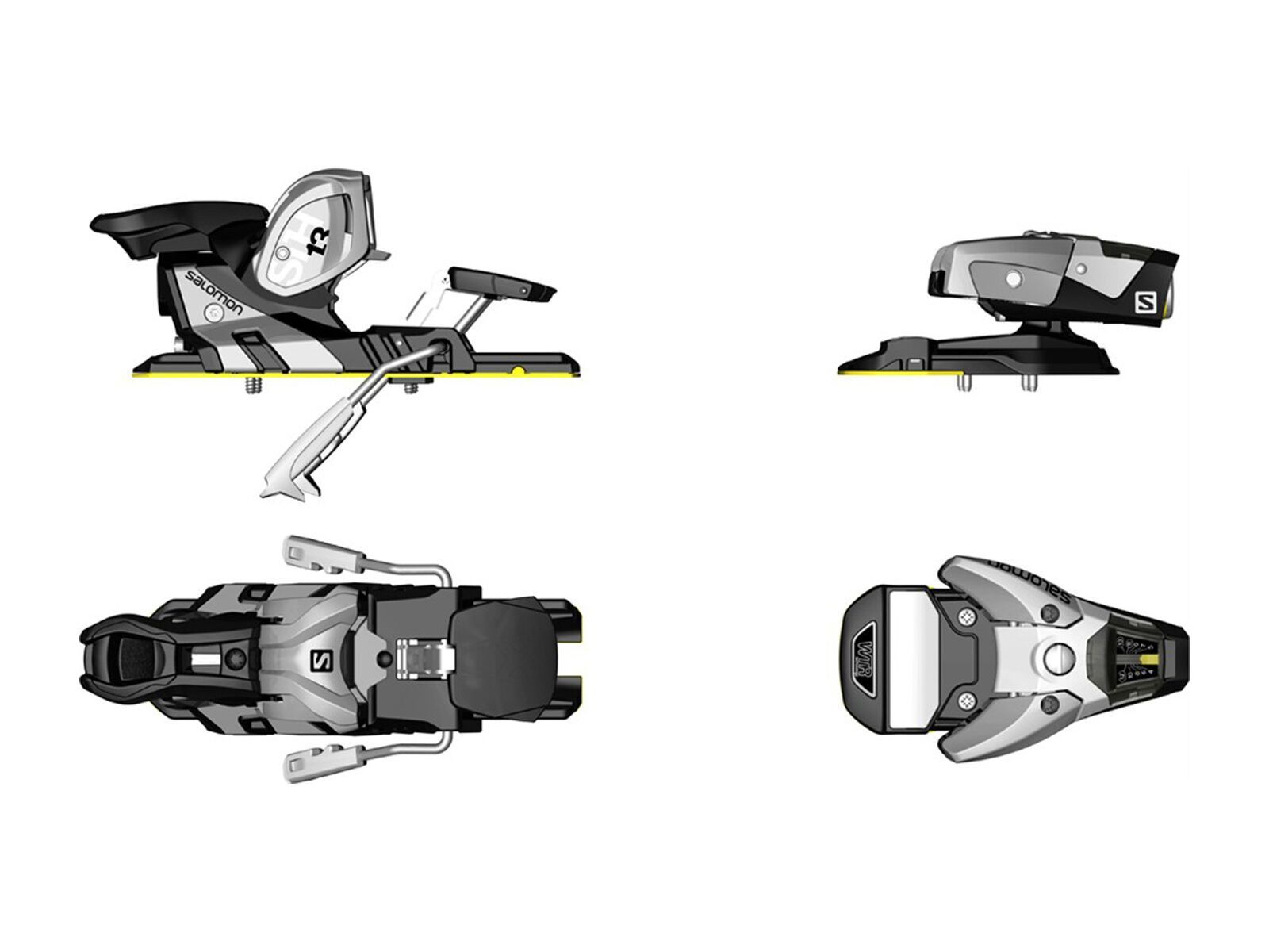 K2 SKI Set: Shreditor 102 2015 + Salomon STH2 WTR 13 - Bild 3