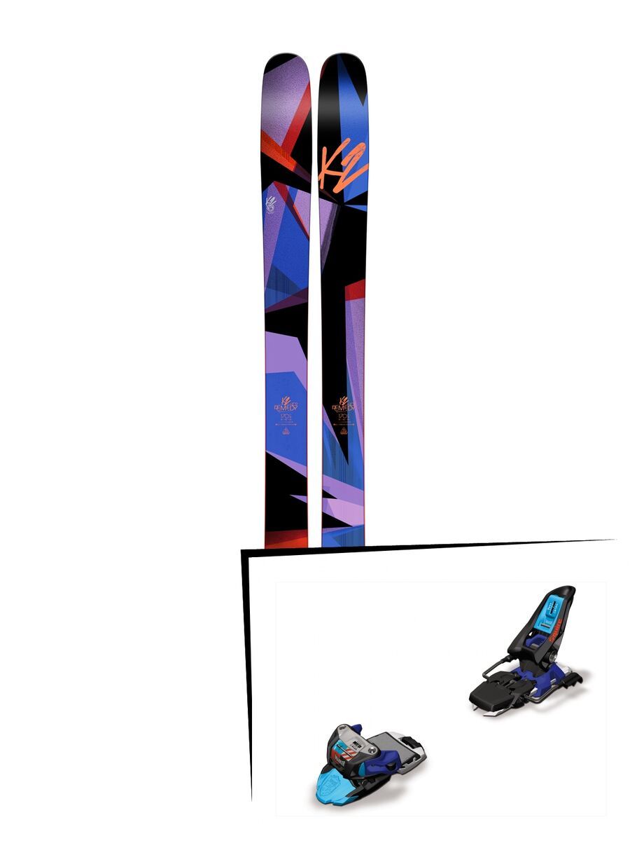 K2 SKI Set: Remedy 102 2016 + Marker Squire 11 - Bild 1