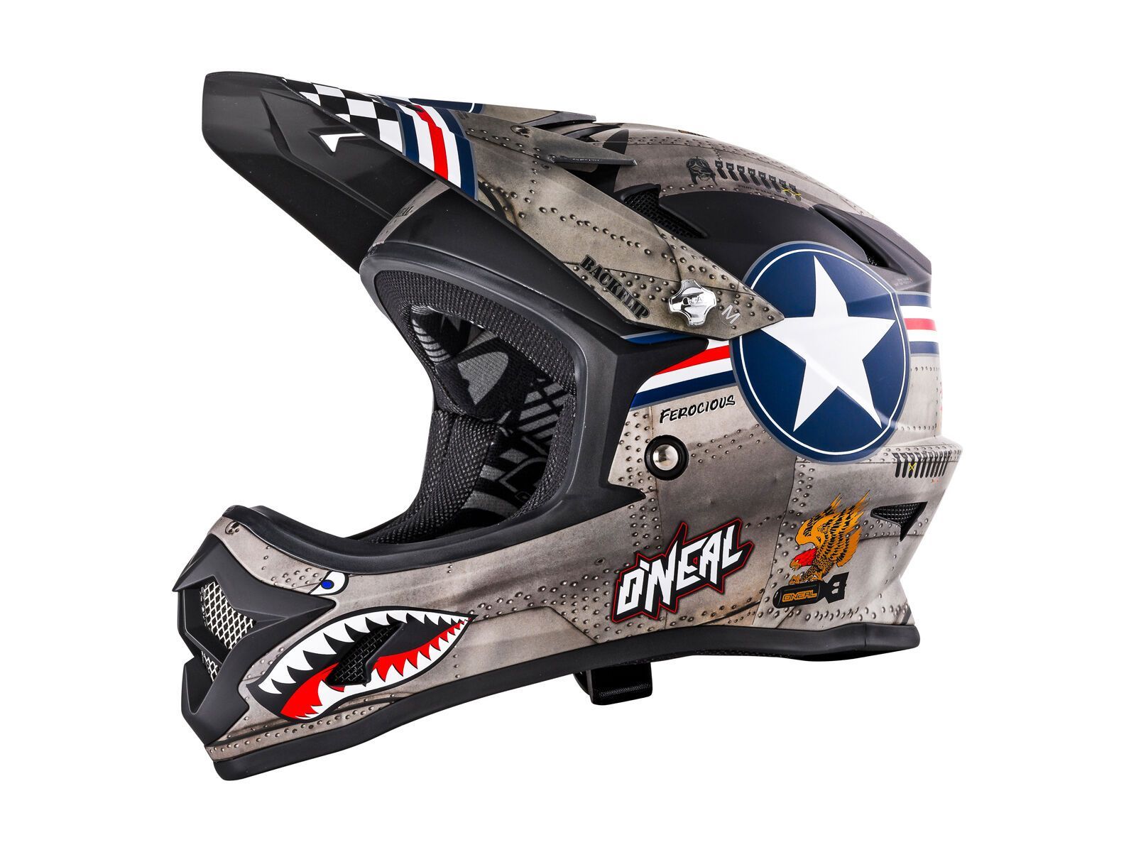 ONeal Backflip RL2 Youth Evo Wingman, metal white - Bild 1