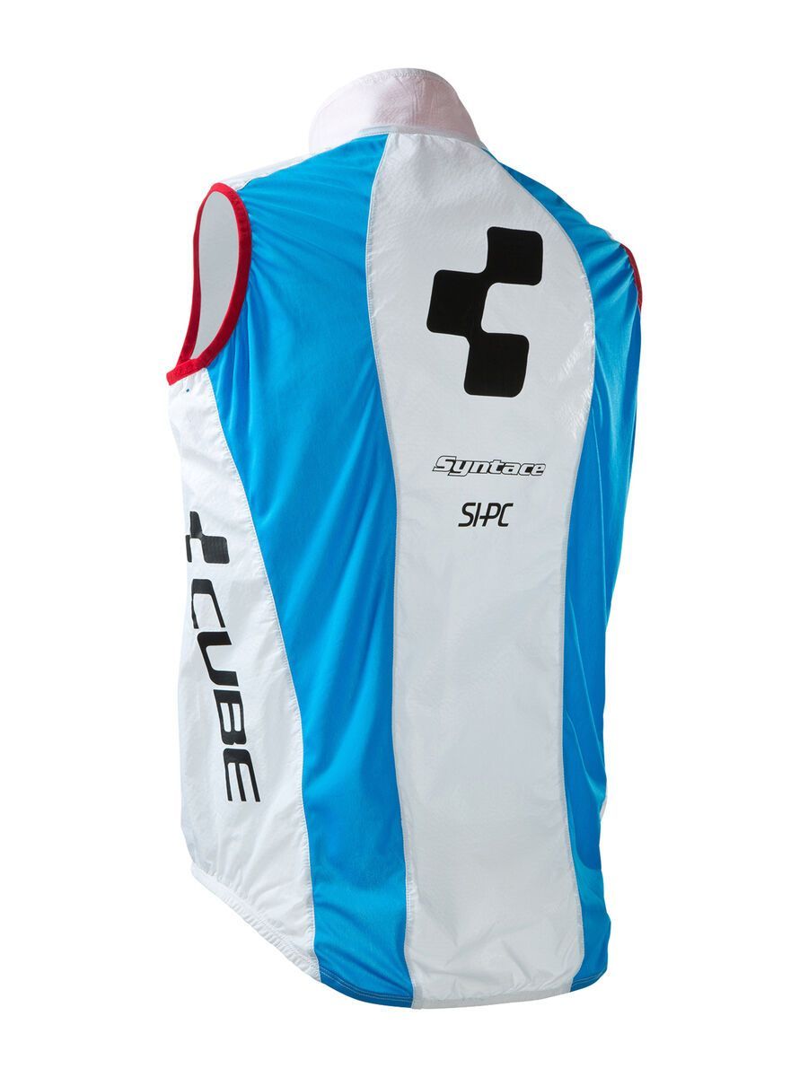 Cube Teamline Windweste Pure, white´n´blue´n´red - Bild 2