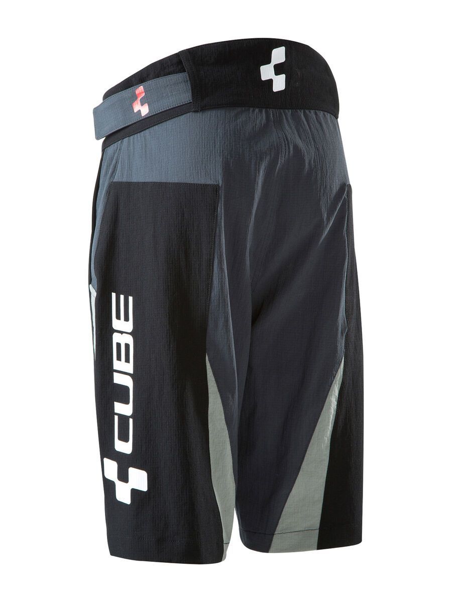 Cube Junior Action Team Shorts inkl. Innenhose, black´n´anthracite - Bild 2