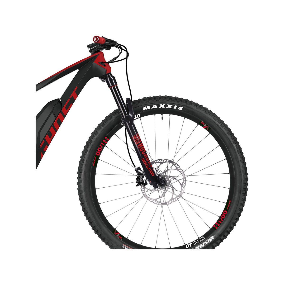 Ghost Hybride SL AMR S6.7+ LC, titanium grey/riot red/star white - Bild 6