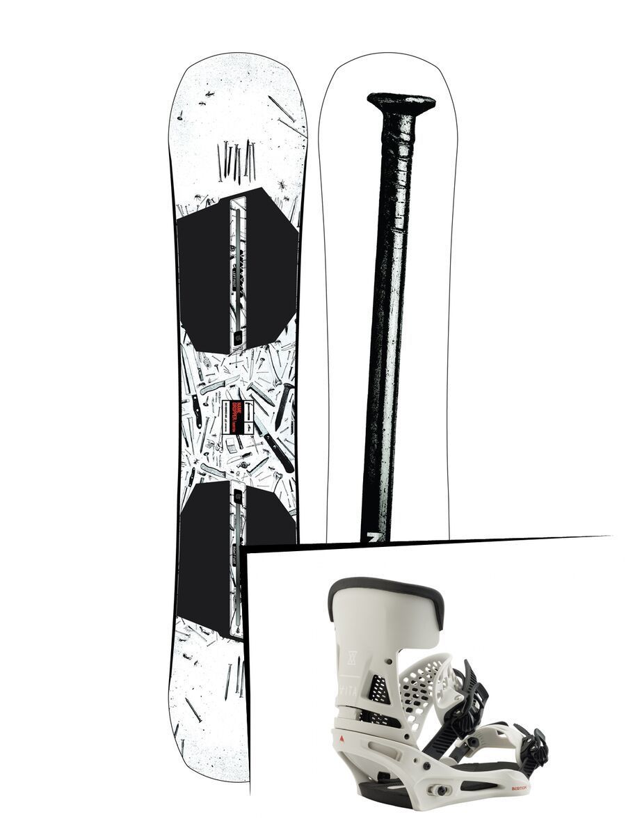 Set: Burton Name Dropper 2019 + Burton Malavita vape cloud - Bild 1