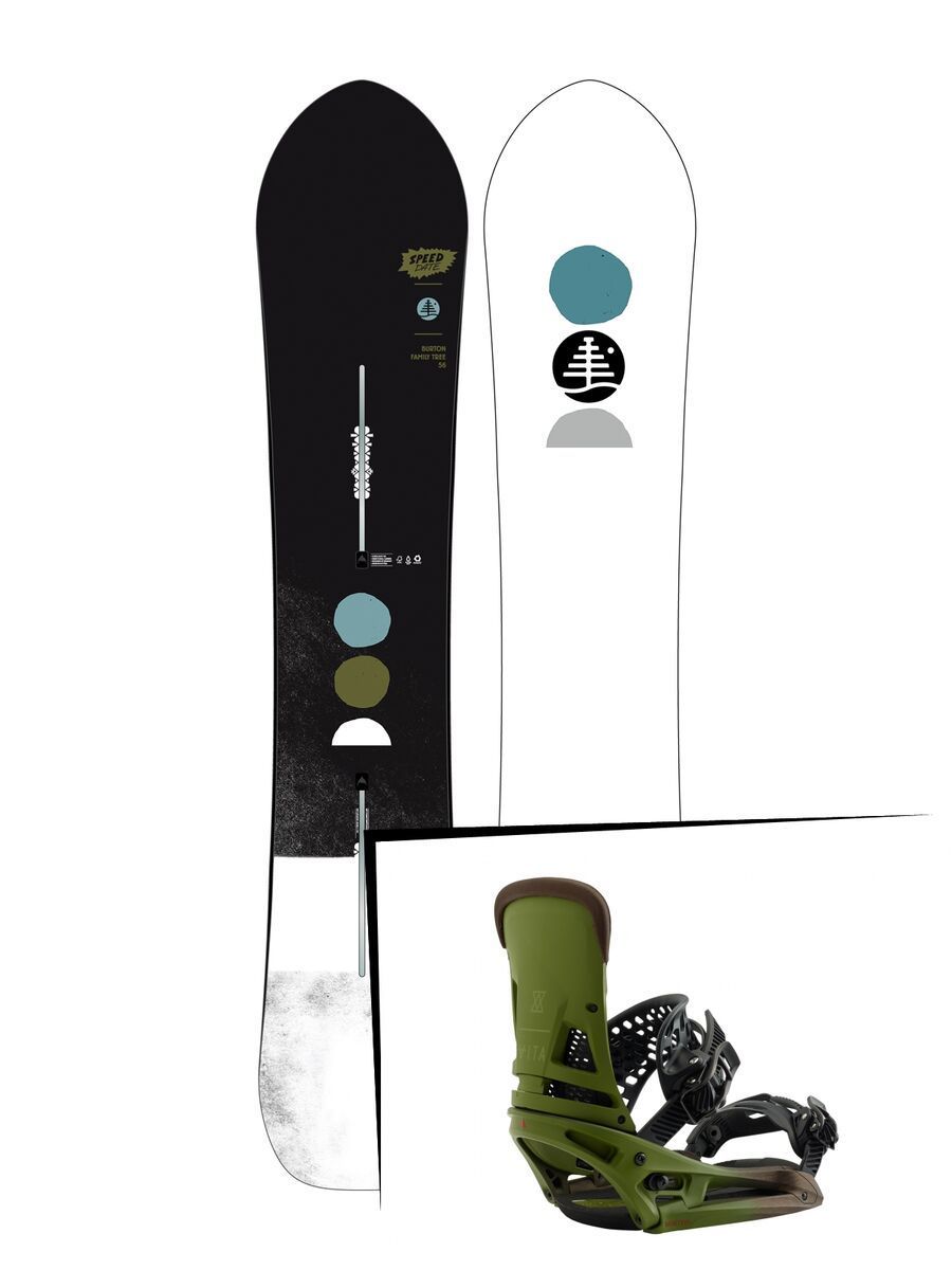 Set: Burton Family Tree Speed Date 2019 + Burton Malavita EST camp on green - Bild 1