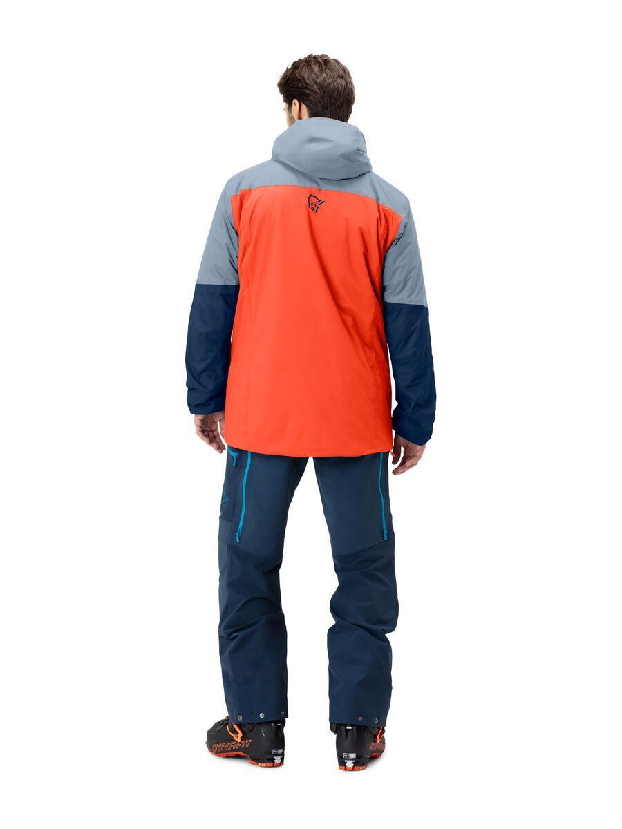Norrona lyngen dri2 Thermo60 Jacket M's, arednalin/blue fog - Bild 4