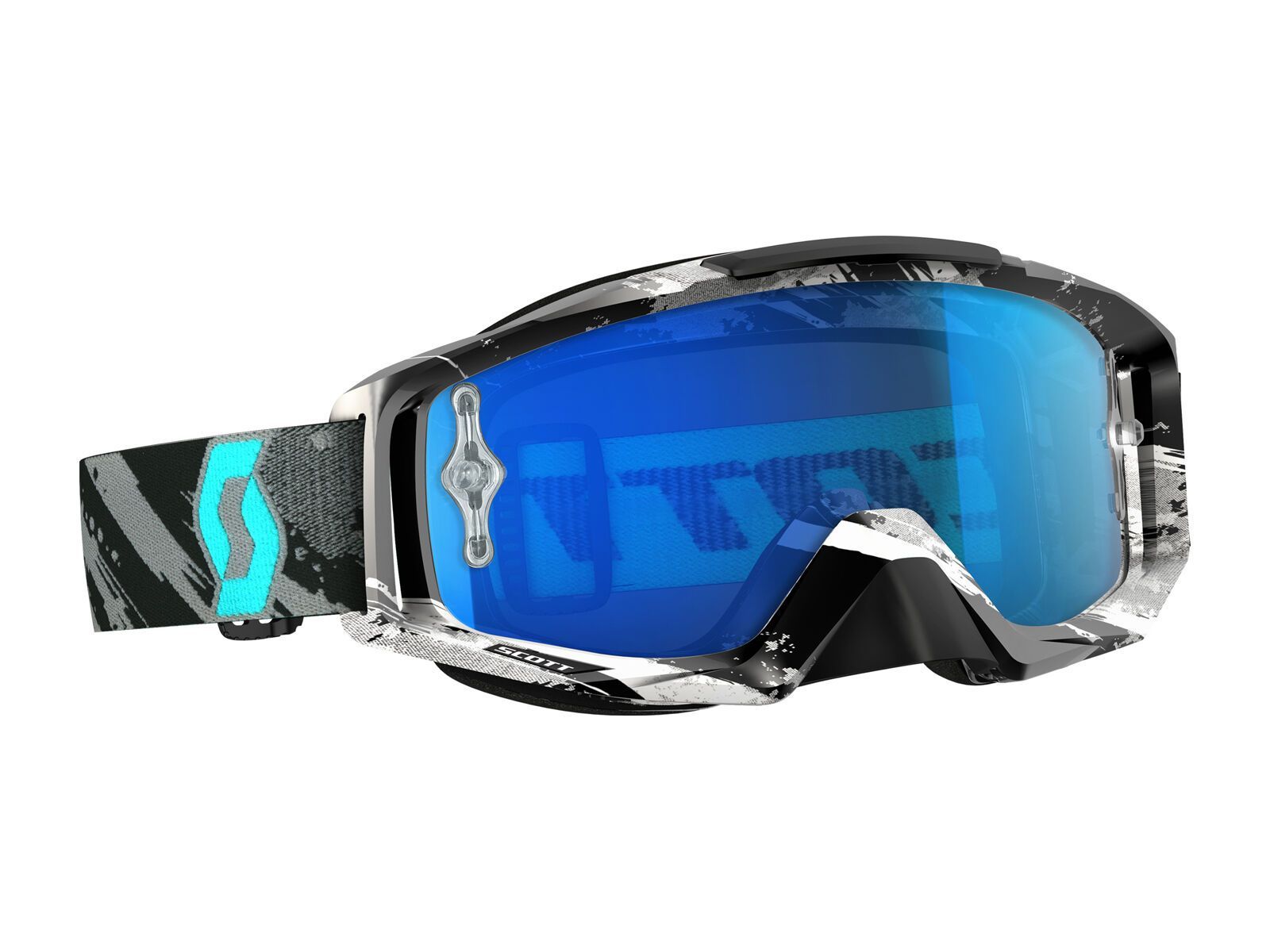 Scott Tyrant, zebra grey/turquoise electric blue chrome works - Bild 1