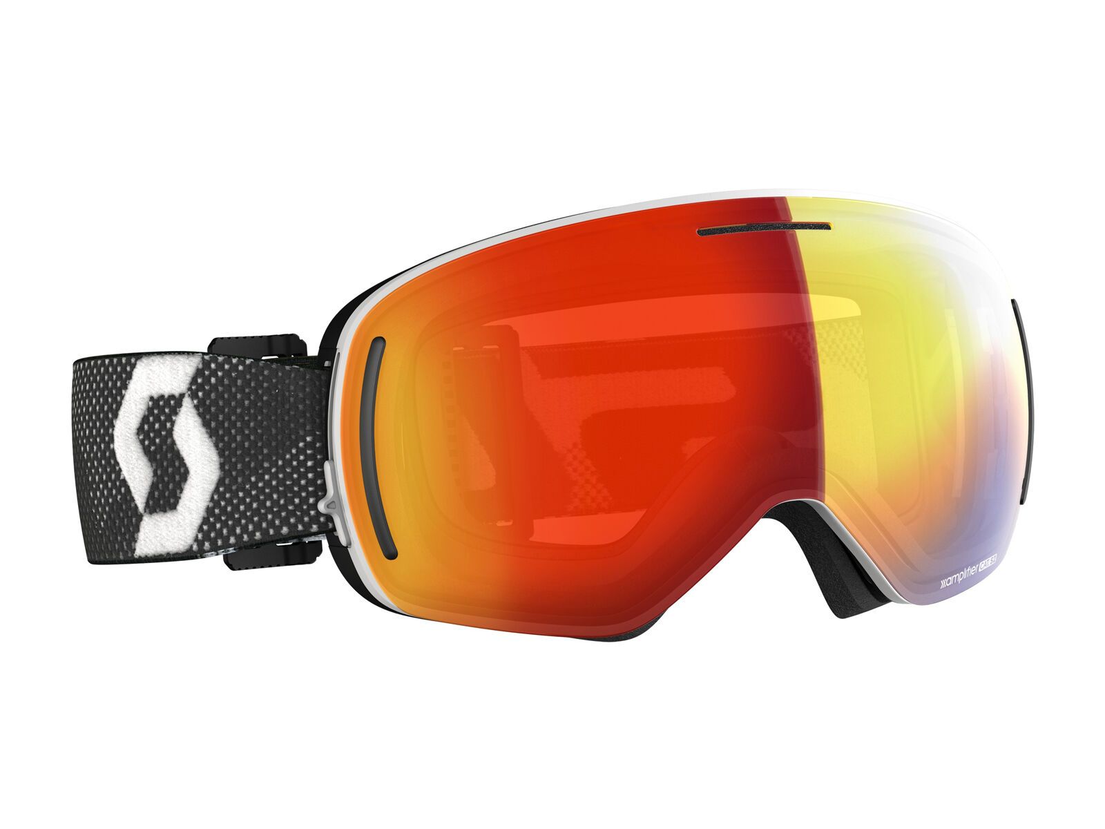 Scott LCG Evo inkl. WS, white black/Lens: enhancer red chrome - Bild 1