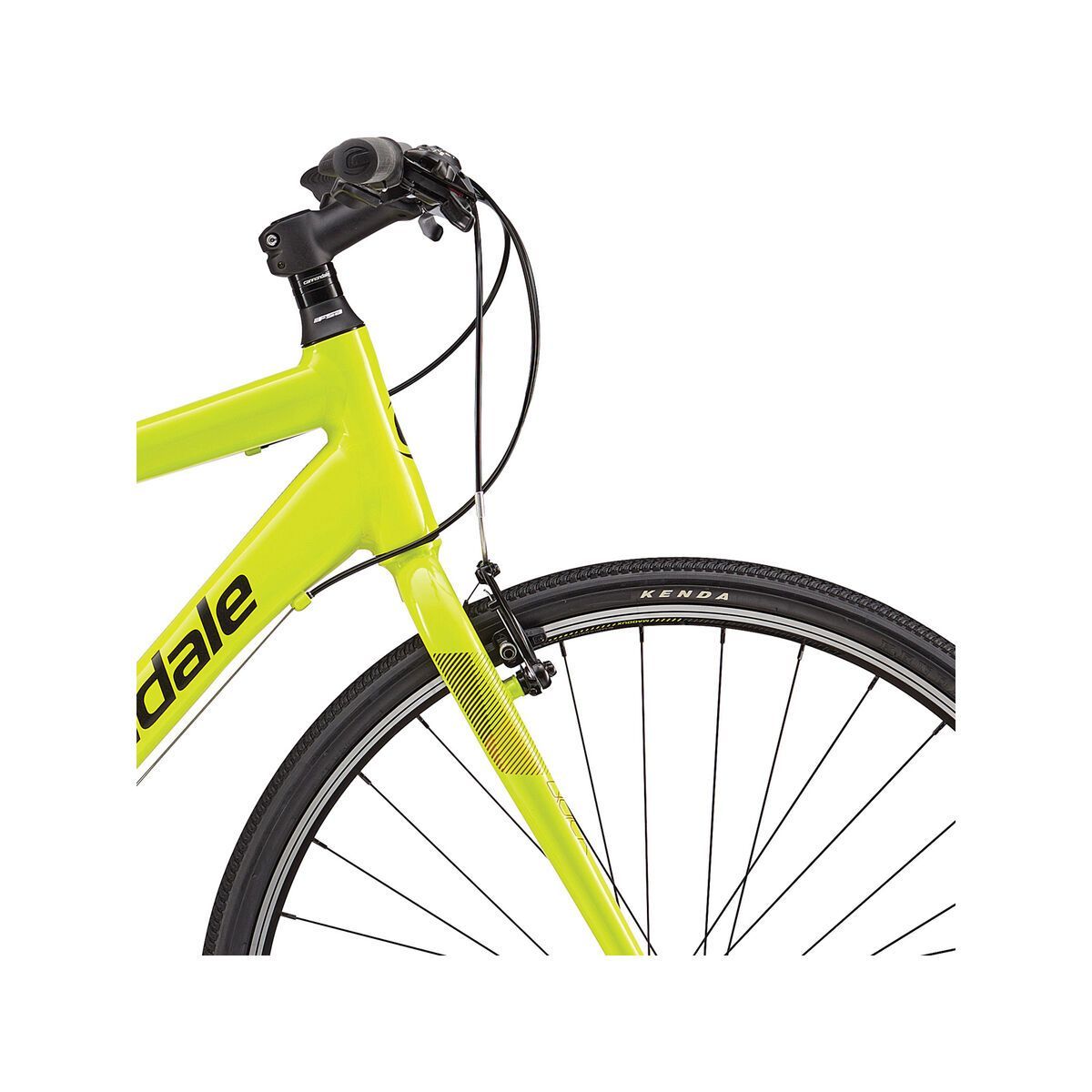 Cannondale Quick 7, neon spring w/ jet black and charcoal grey, reflective detail, gloss - NSP - Bild 5