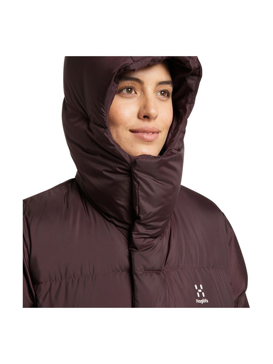 Haglöfs Long Down Parka Women, burgundy brown - Bild 9