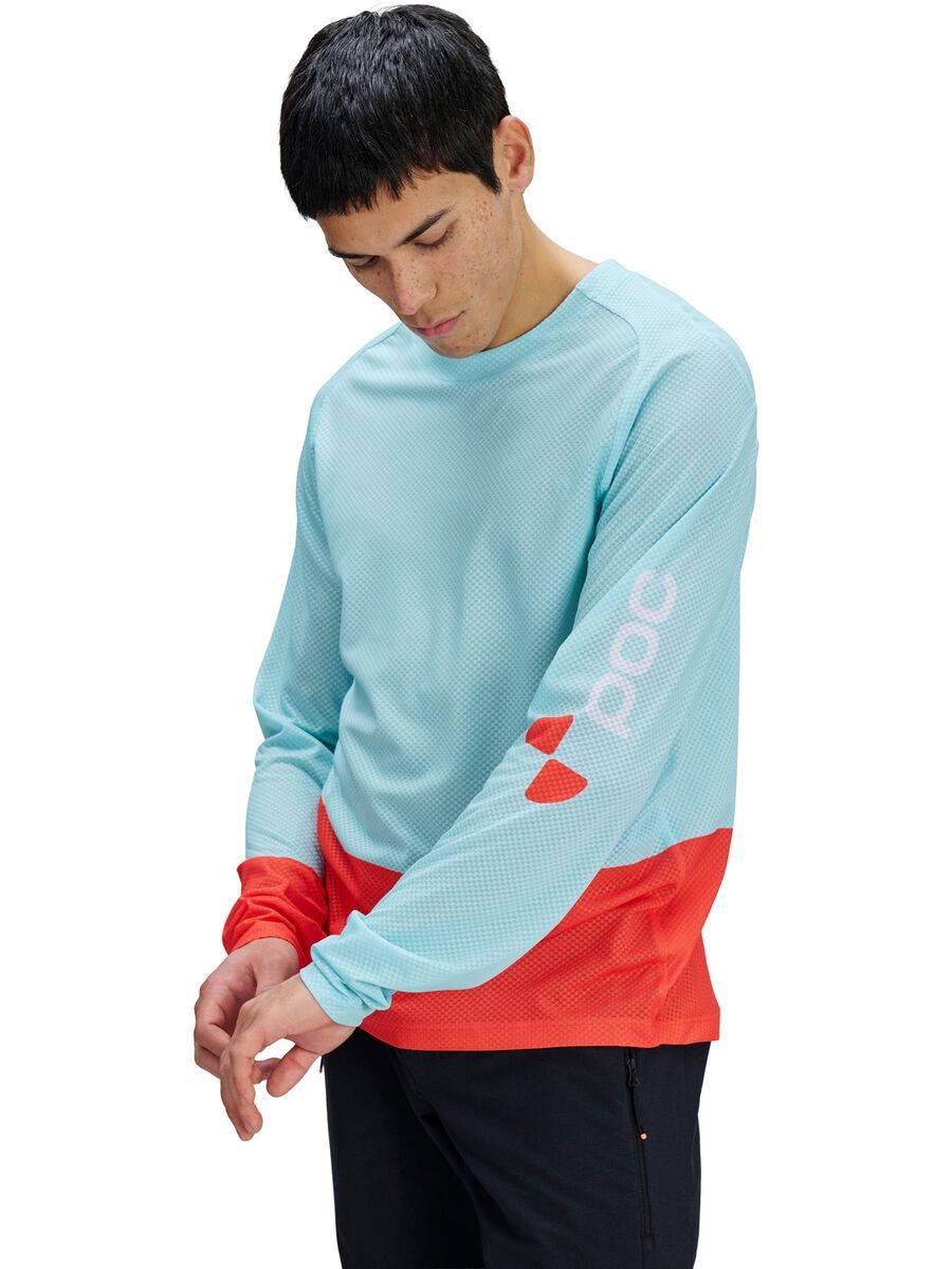 POC M's Motion Air Long Sleeve MTB Jersey, lazurite blue/carnelian orange - Bild 6
