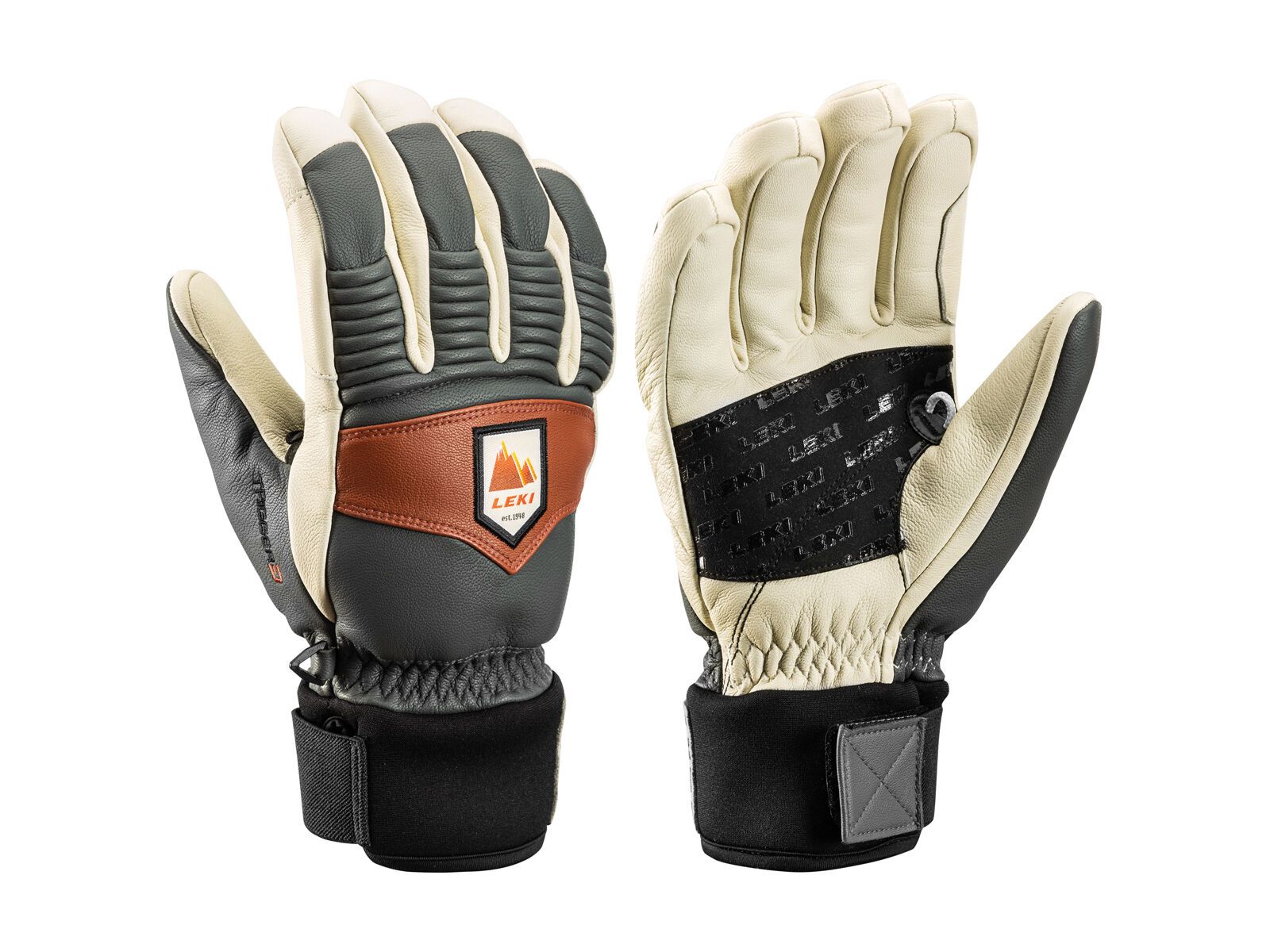 Leki Patrol 3D, graphit-off white-maroon - Bild 1