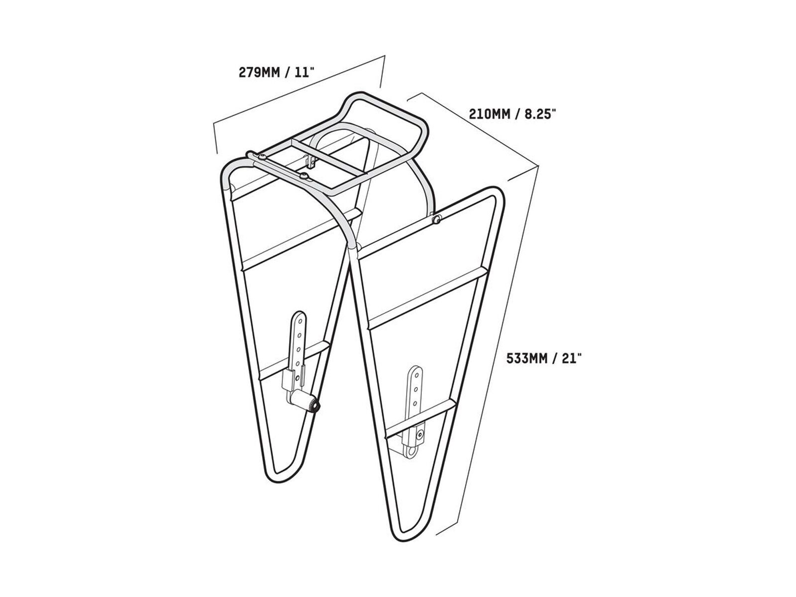 Blackburn Outpost Front World Touring Rack, gray - Bild 2