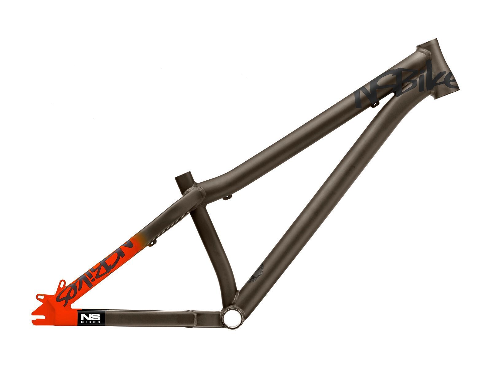 NS Bikes Decade Frame, dark raw/fluo orange - Bild 1