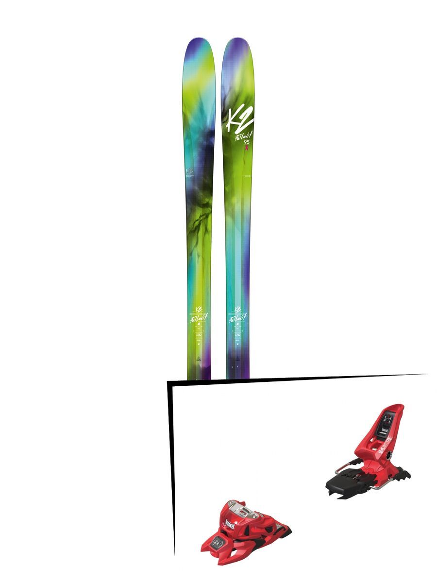 Set: K2 SKI FulLUVit 95Ti 2018 + Marker Squire 11 ID red - Bild 1