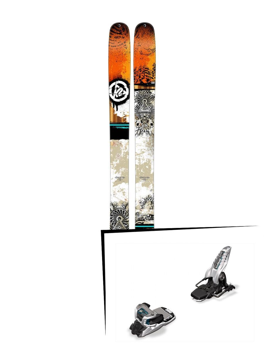 K2 SKI Set: Shreditor 112 2015 + Marker Griffon 13 - Bild 1