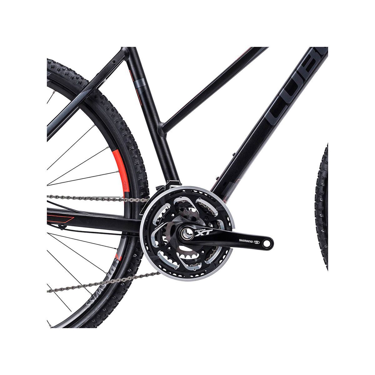 Cube Tonopah Race Trapeze, black anodized flashred - Bild 3