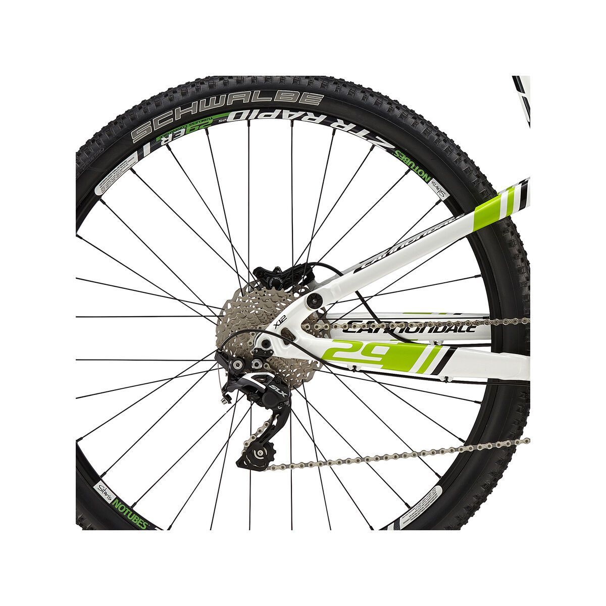 Cannondale Scalpel 29 4, magnesium white with berzerker green, jet black - Bild 4