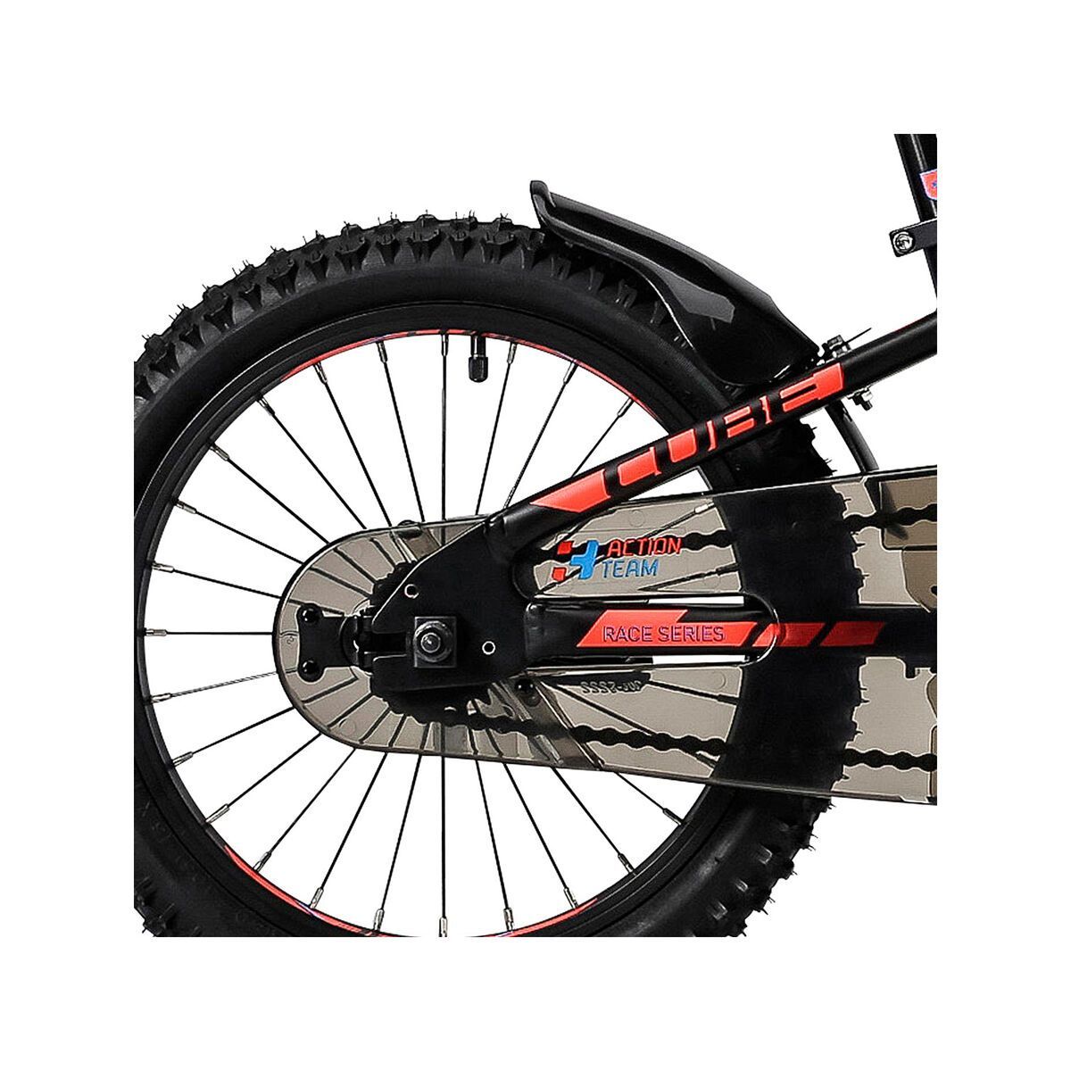 Cube Kid 160, black´n´flashred´n´blue - Bild 4