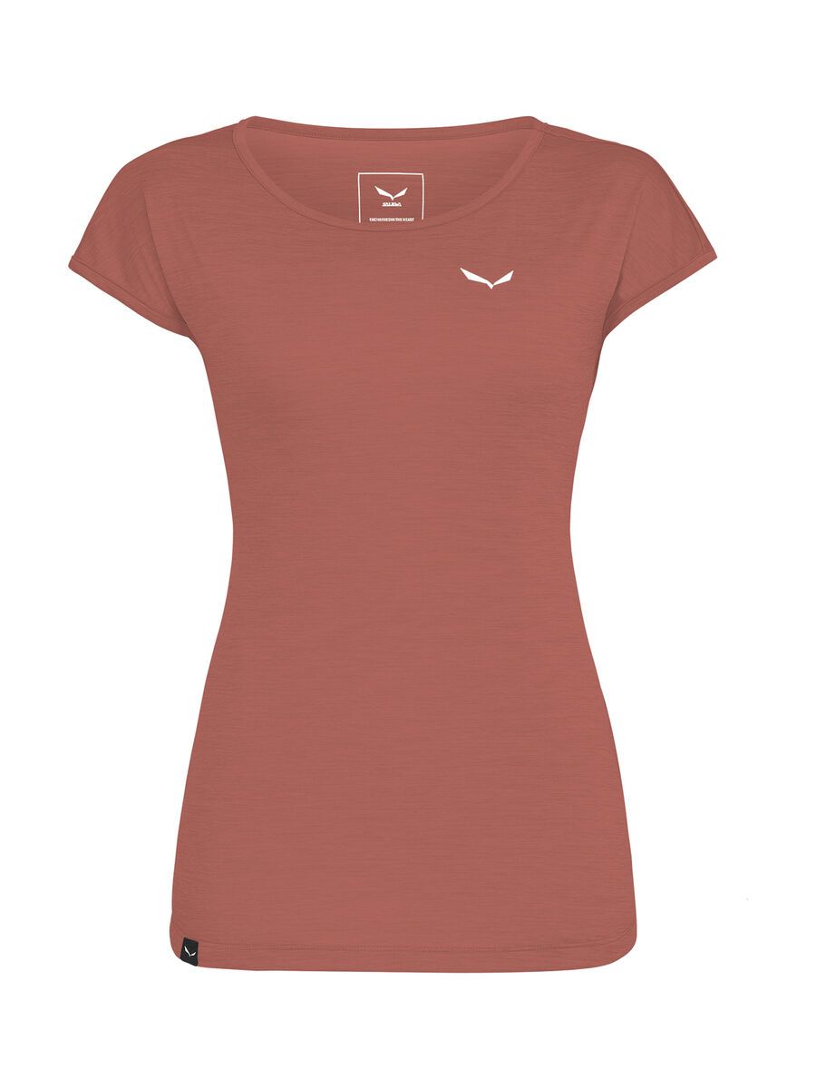 Salewa Puez Melange Dry'Ton T-Shirt Damen, etruscan red melange - Bild 1