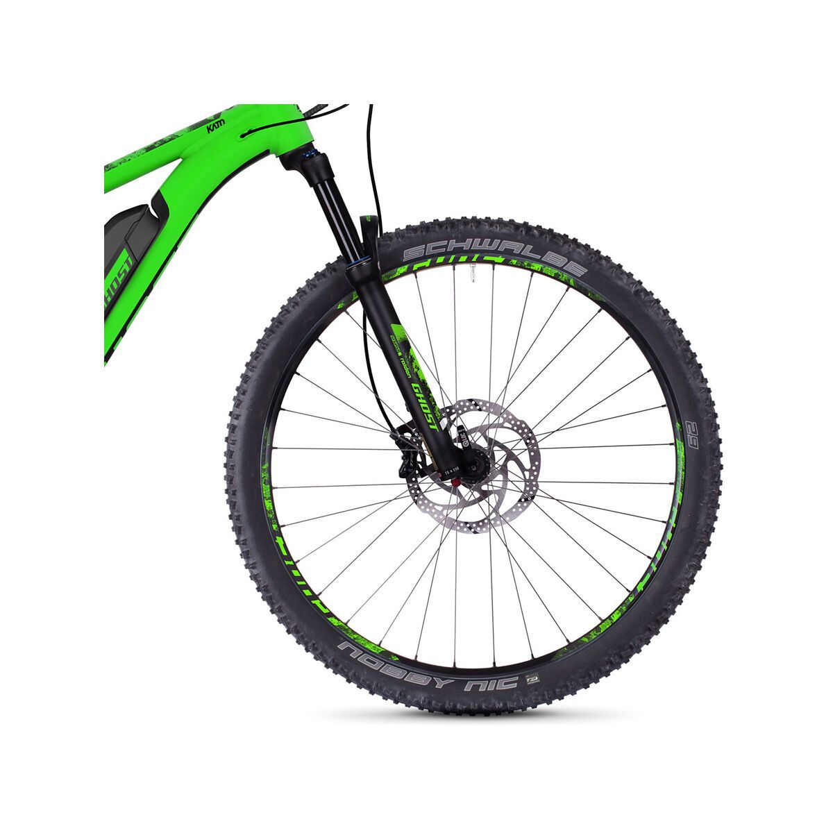 Ghost Hybride Kato S4.9 AL, neon green/night black - Bild 2