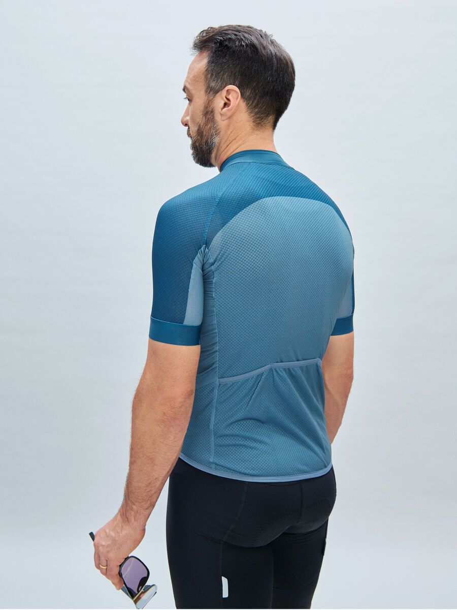 POC M's Essential Road Logo Jersey, calcite blue/dark calcite blue - Bild 5