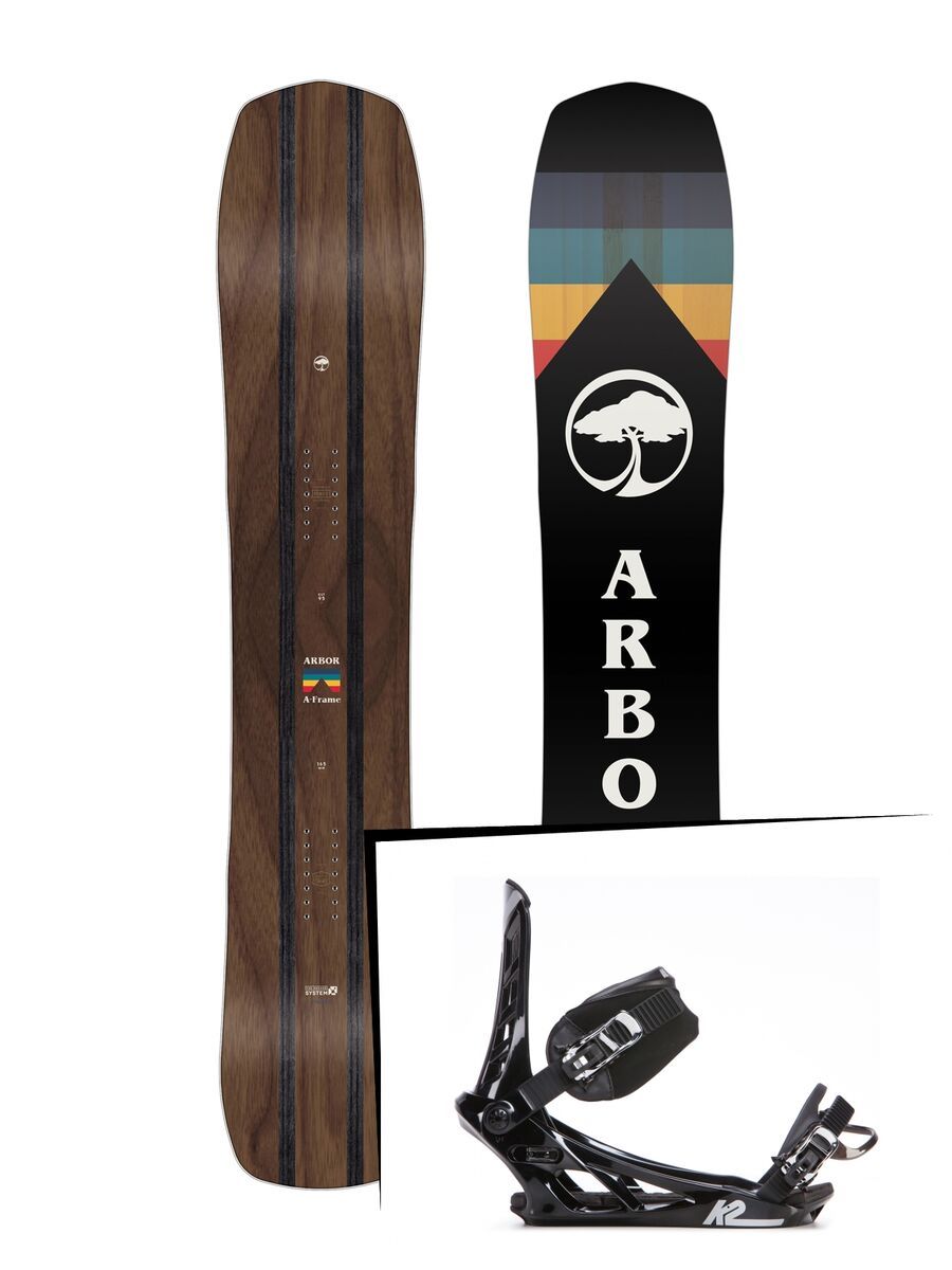 Set: Arbor A-Frame 2019 + K2 Indy black - Bild 1