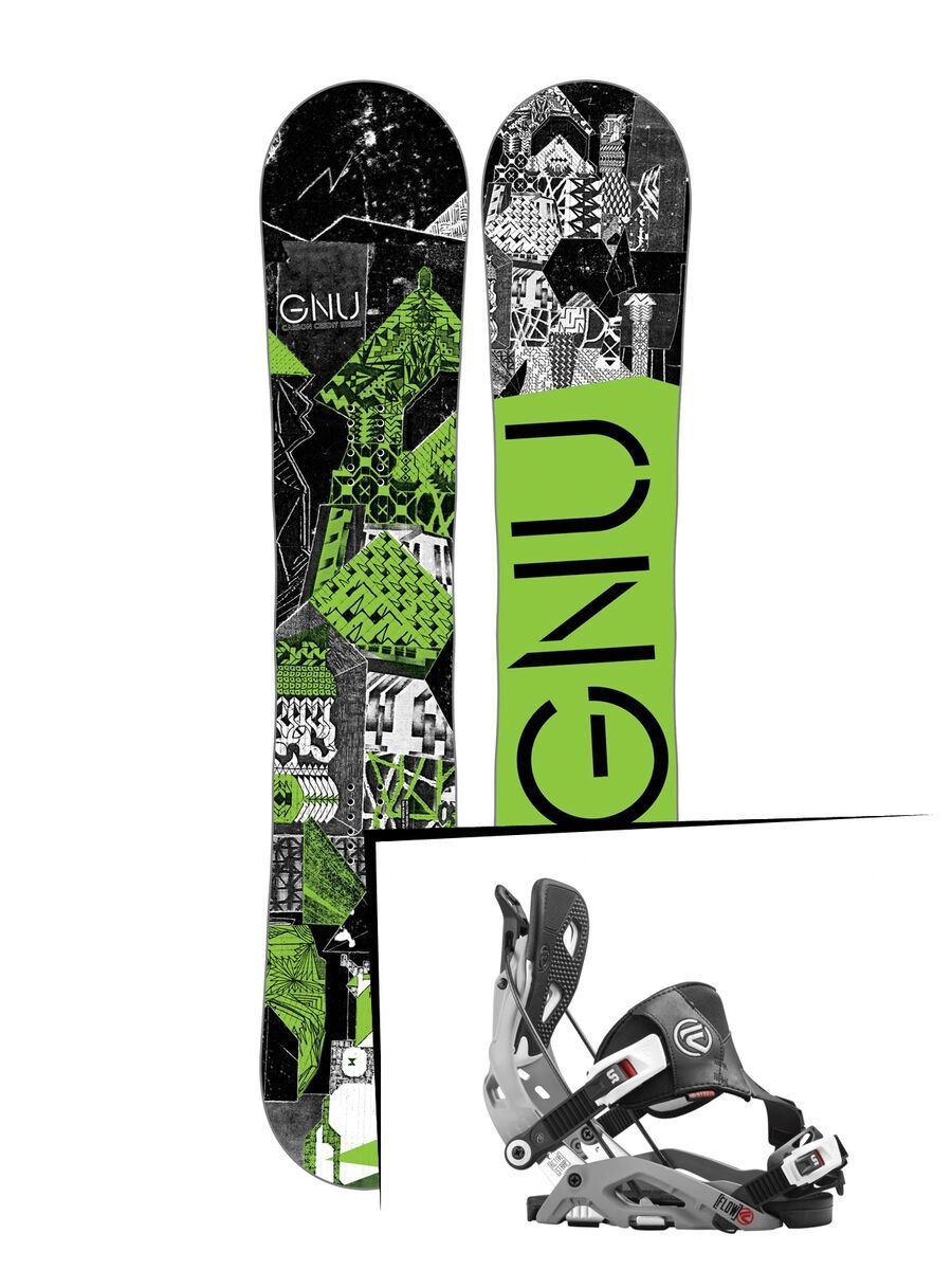 Set: Gnu Carbon Credit 2017 + Flow Fuse Hybrid (1513151S) - Bild 1